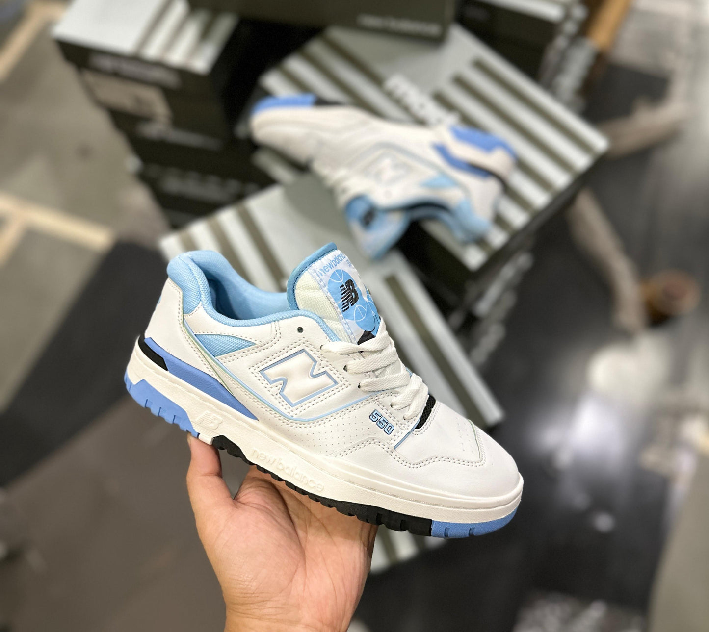 New Balance 550 'White University Blue / UNC ' - TheGooBuy