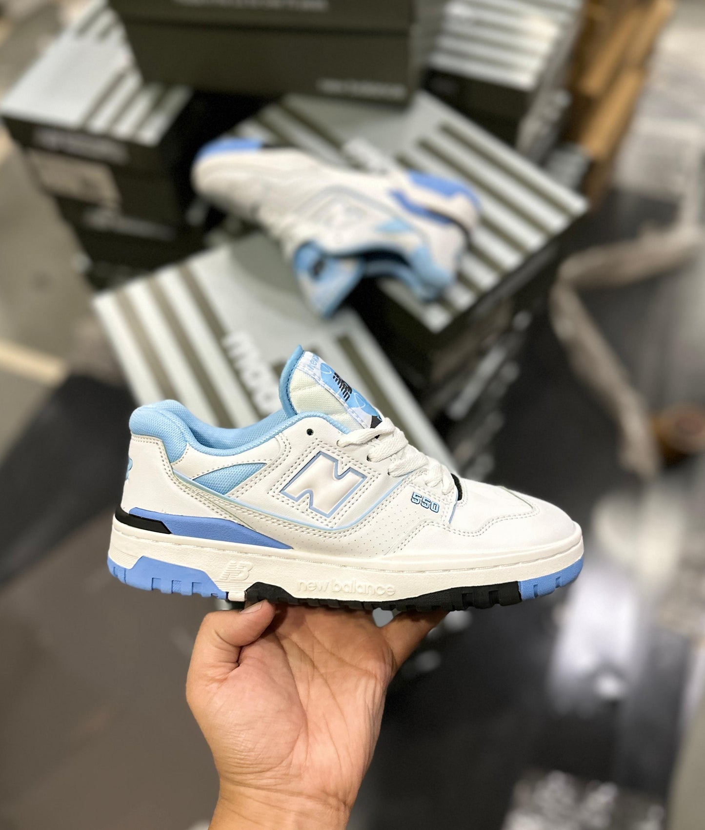 New Balance 550 'White University Blue / UNC ' - TheGooBuy