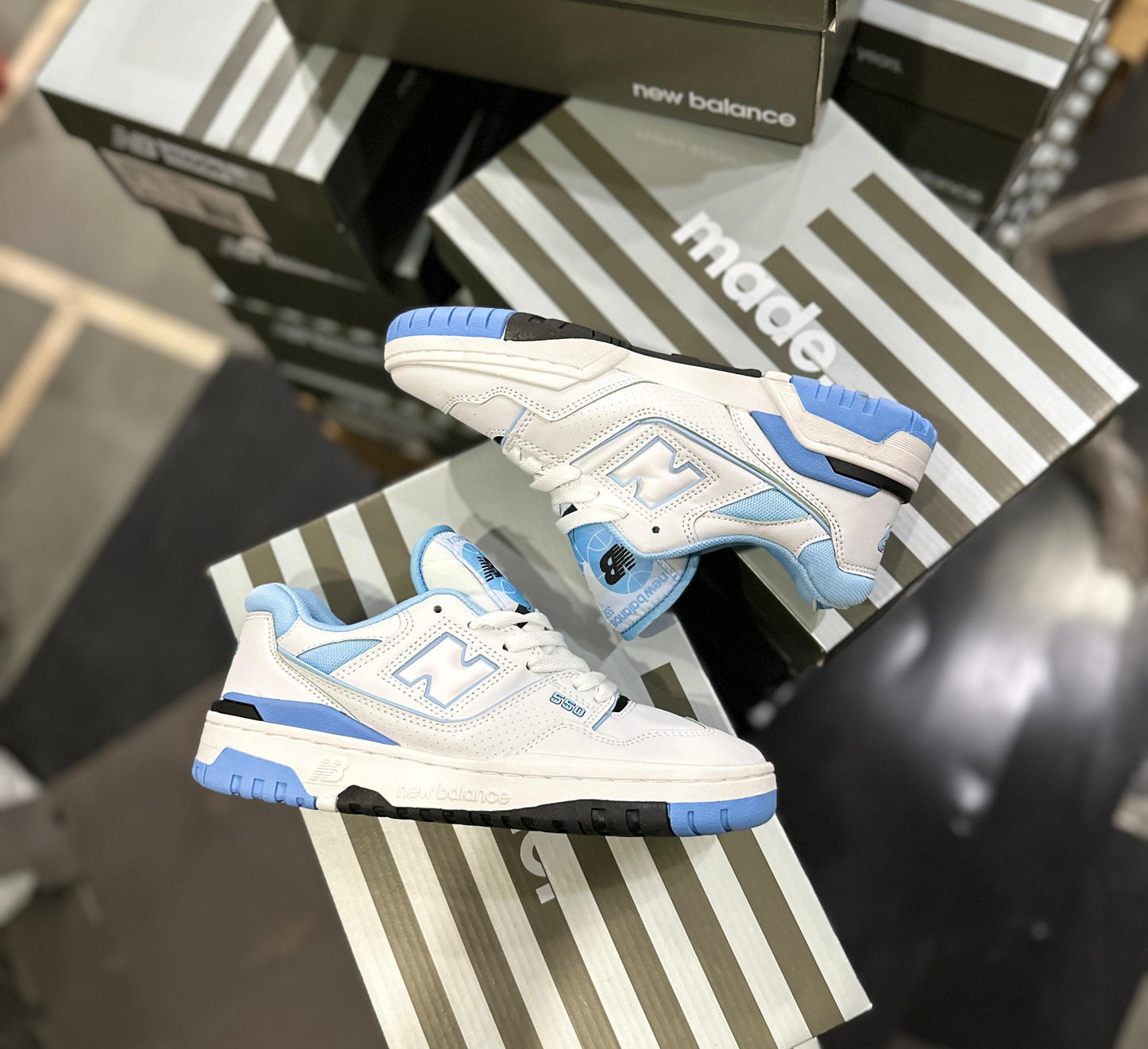 New Balance 550 'White University Blue / UNC ' - TheGooBuy