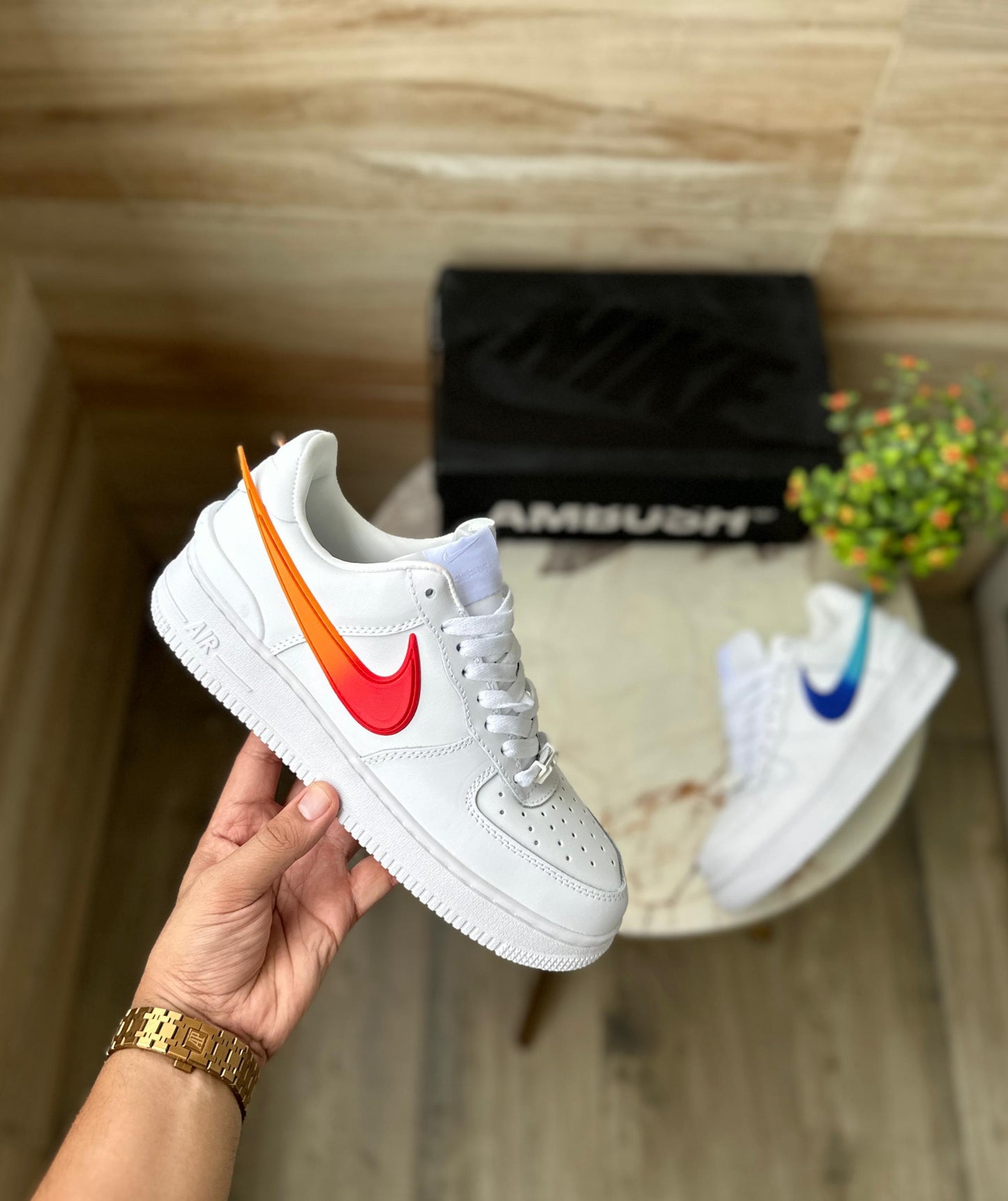 AIRFORCE 1x AMBUSH WHITE BLUE ORANGE™ - TheGooBuy