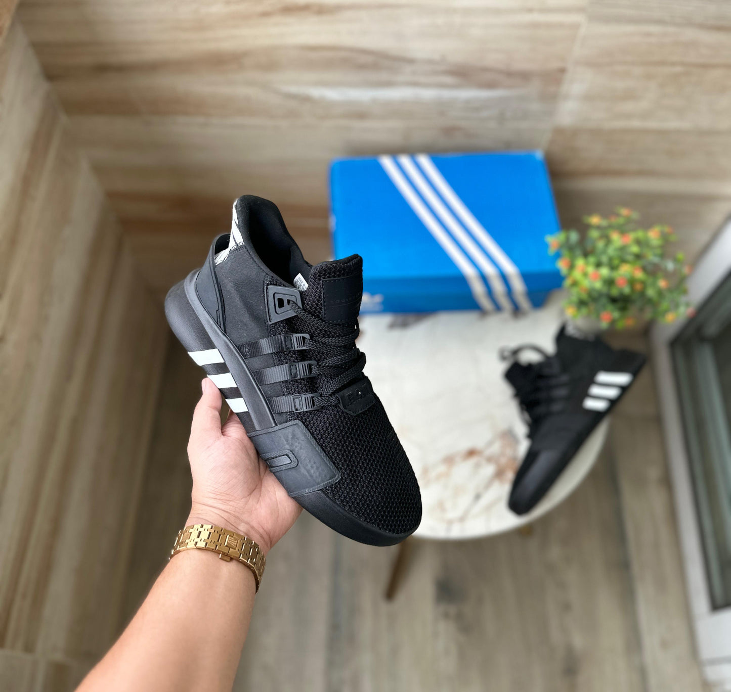 Men Black EQT BASK ADV Sneakers - Thegoobuy - TheGooBuy