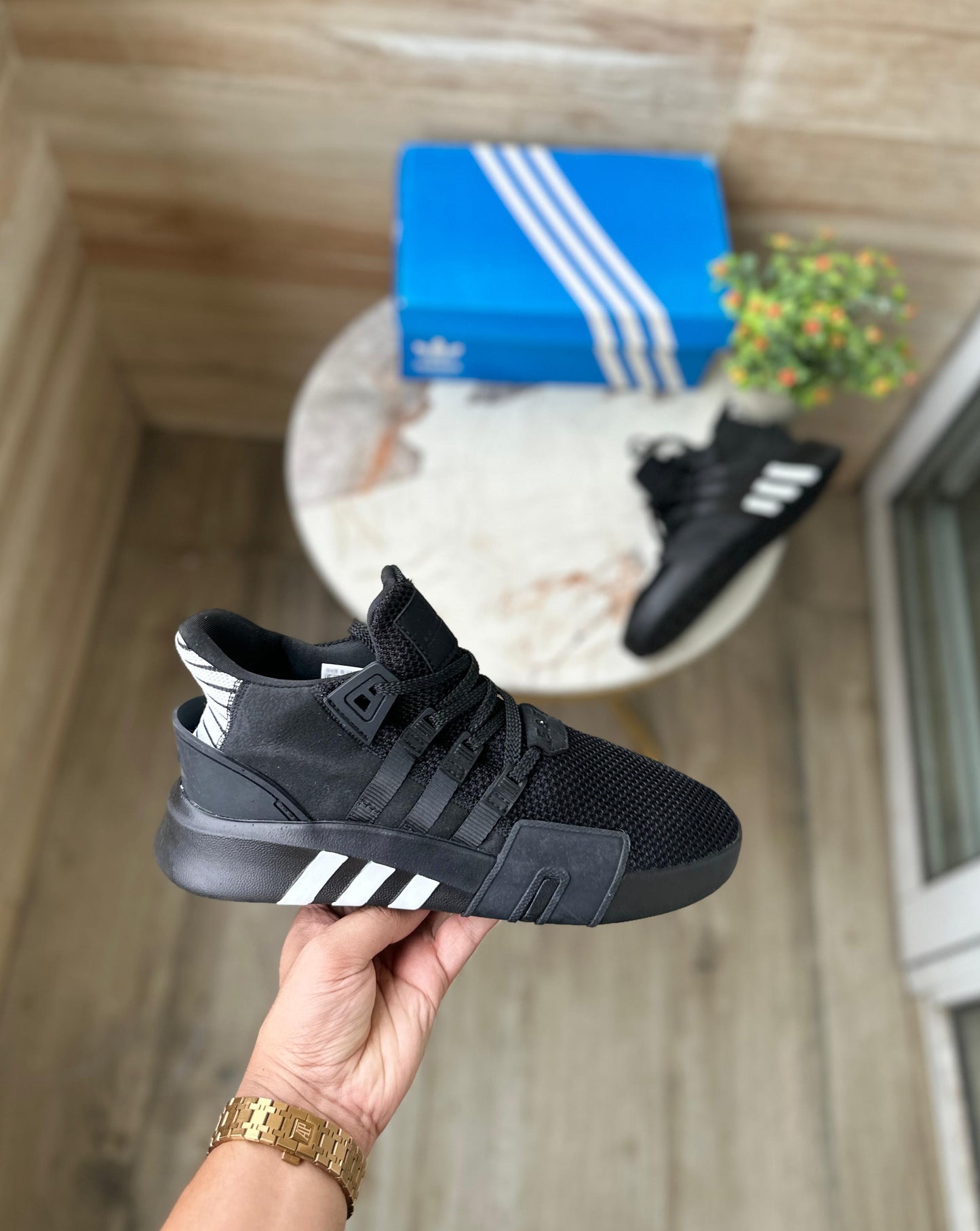 Men Black EQT BASK ADV Sneakers - Thegoobuy - TheGooBuy