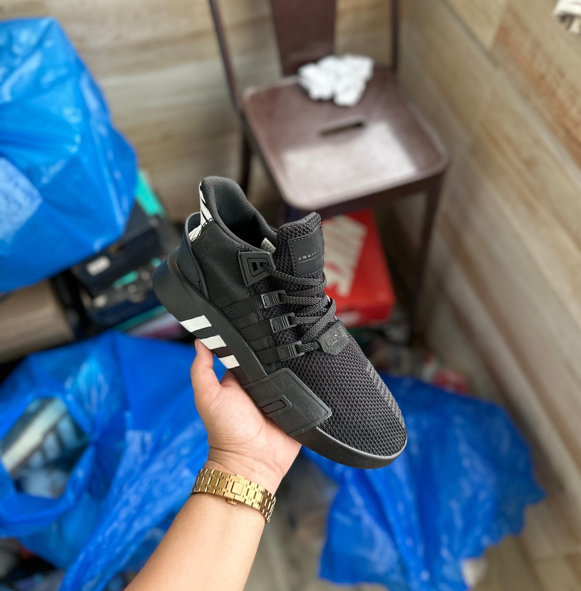 Men Black EQT BASK ADV Sneakers - Thegoobuy - TheGooBuy