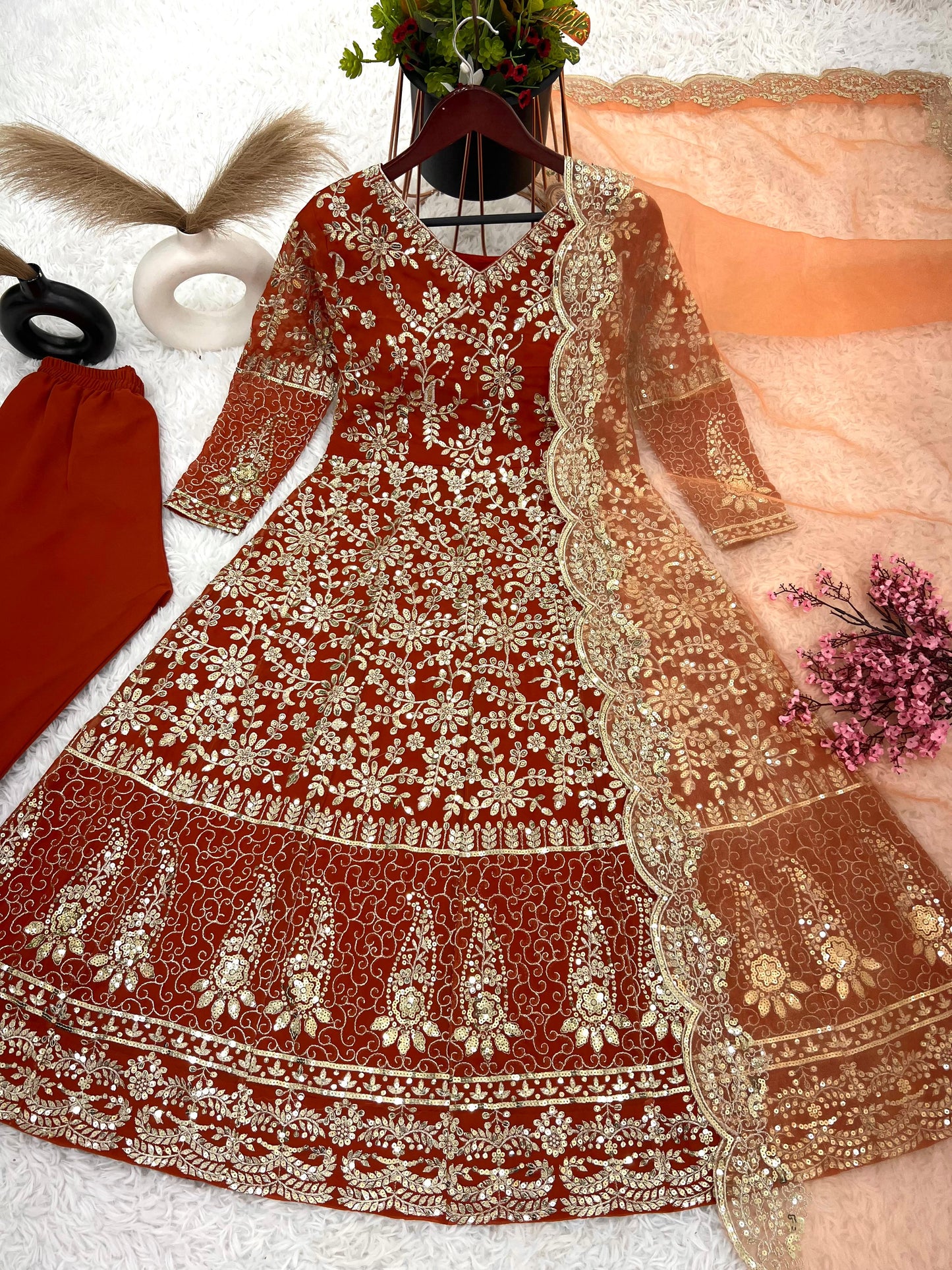 Ruby Radiance Anarkali