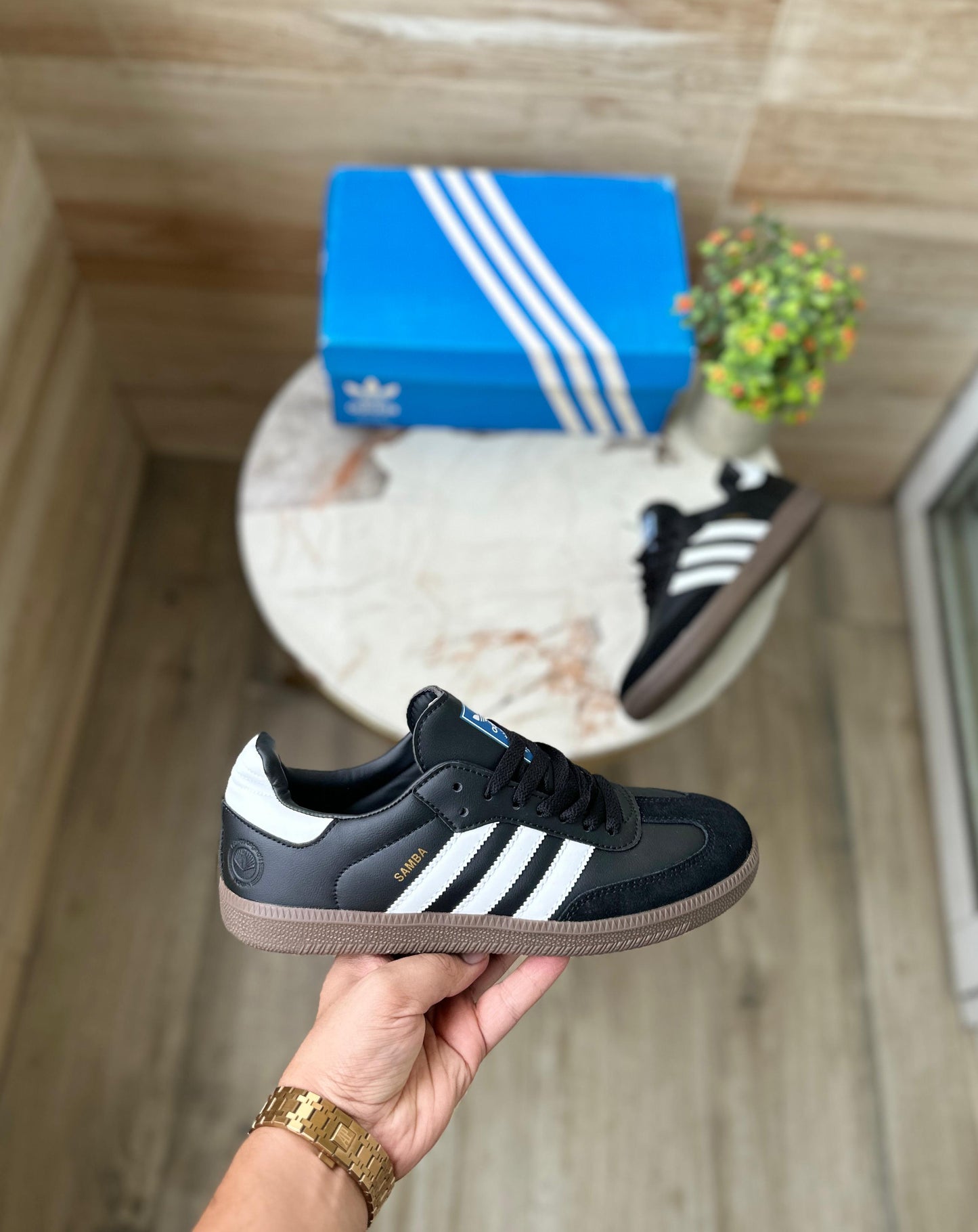 Unisex Adidas Originals Samba - Basic Black and White