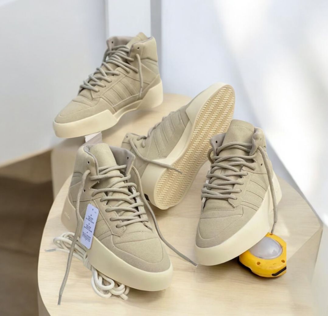 Adidas Fear of God Mid Grey White