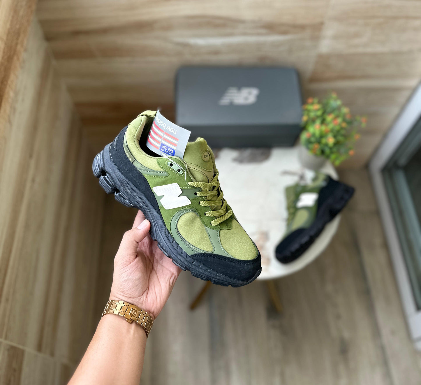 New Balance 2002 The Basement Moss Green