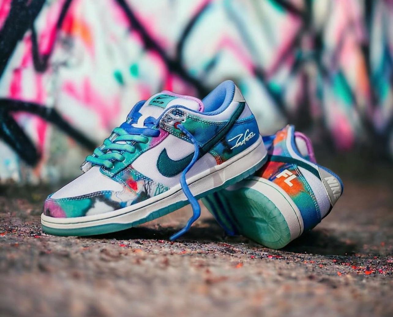 Futura Laboratories x Nike SB Dunk Low ‘Bleached Aqua