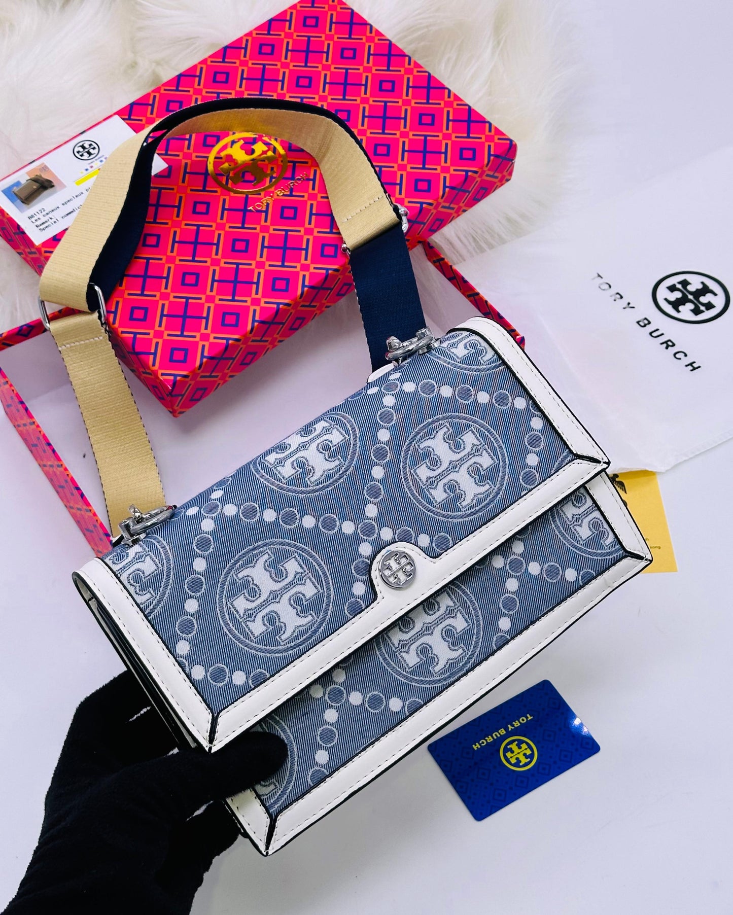 Tory Burch Monogram Jacquard Bag