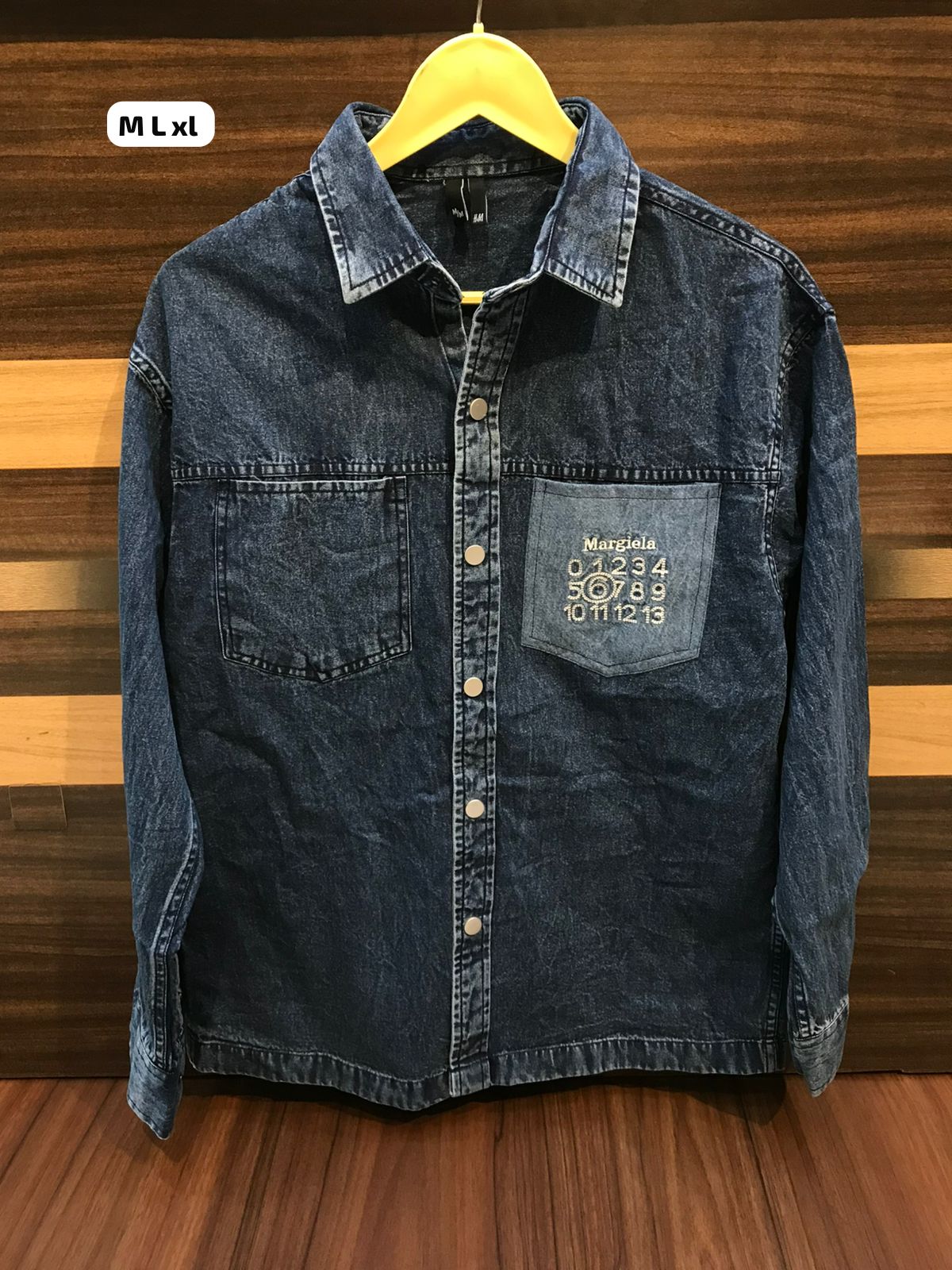 H&M Premium Denim Shirt Stretchable Jacket Style -