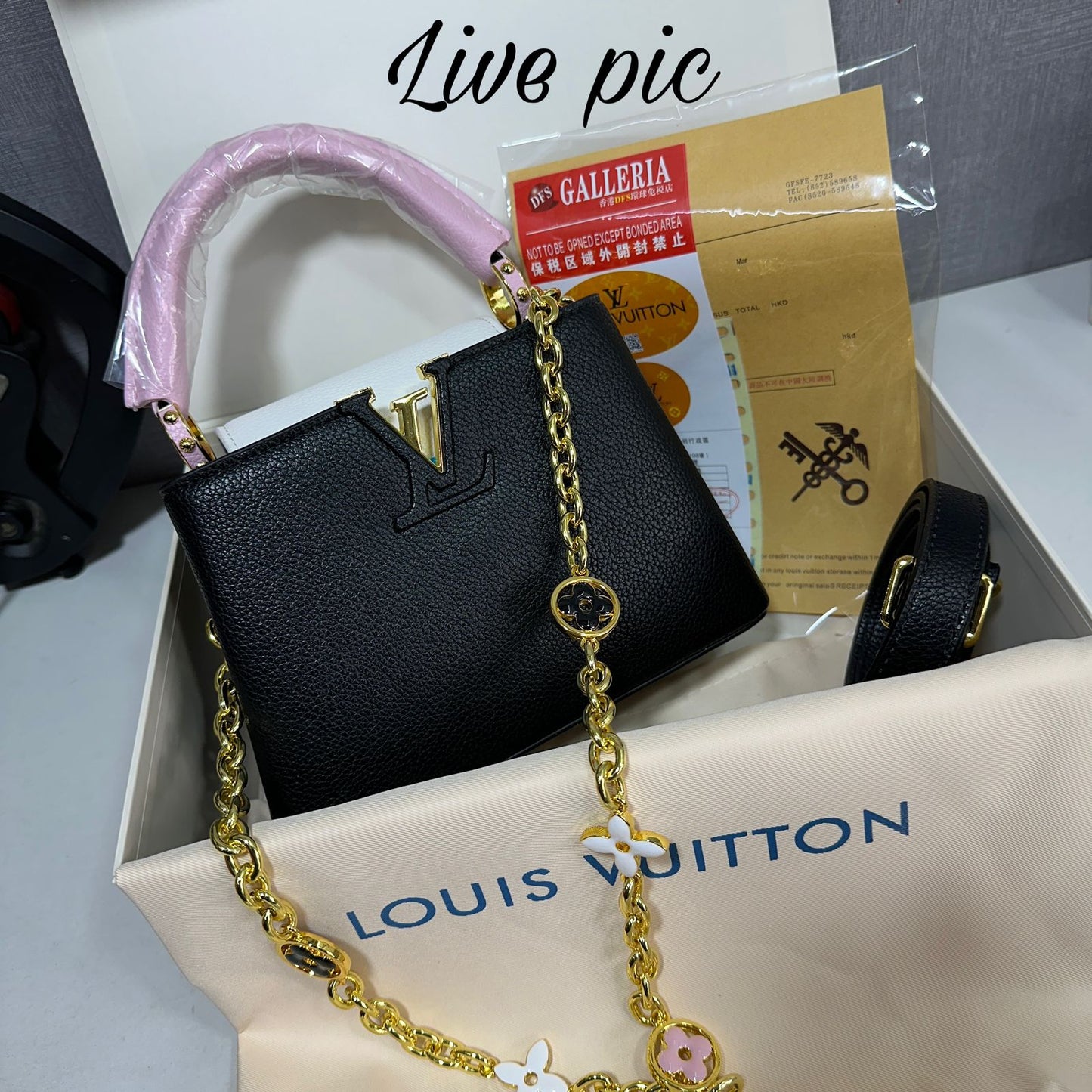 LOUIS VUITTON CAPUCINES MM 2WAY BAG