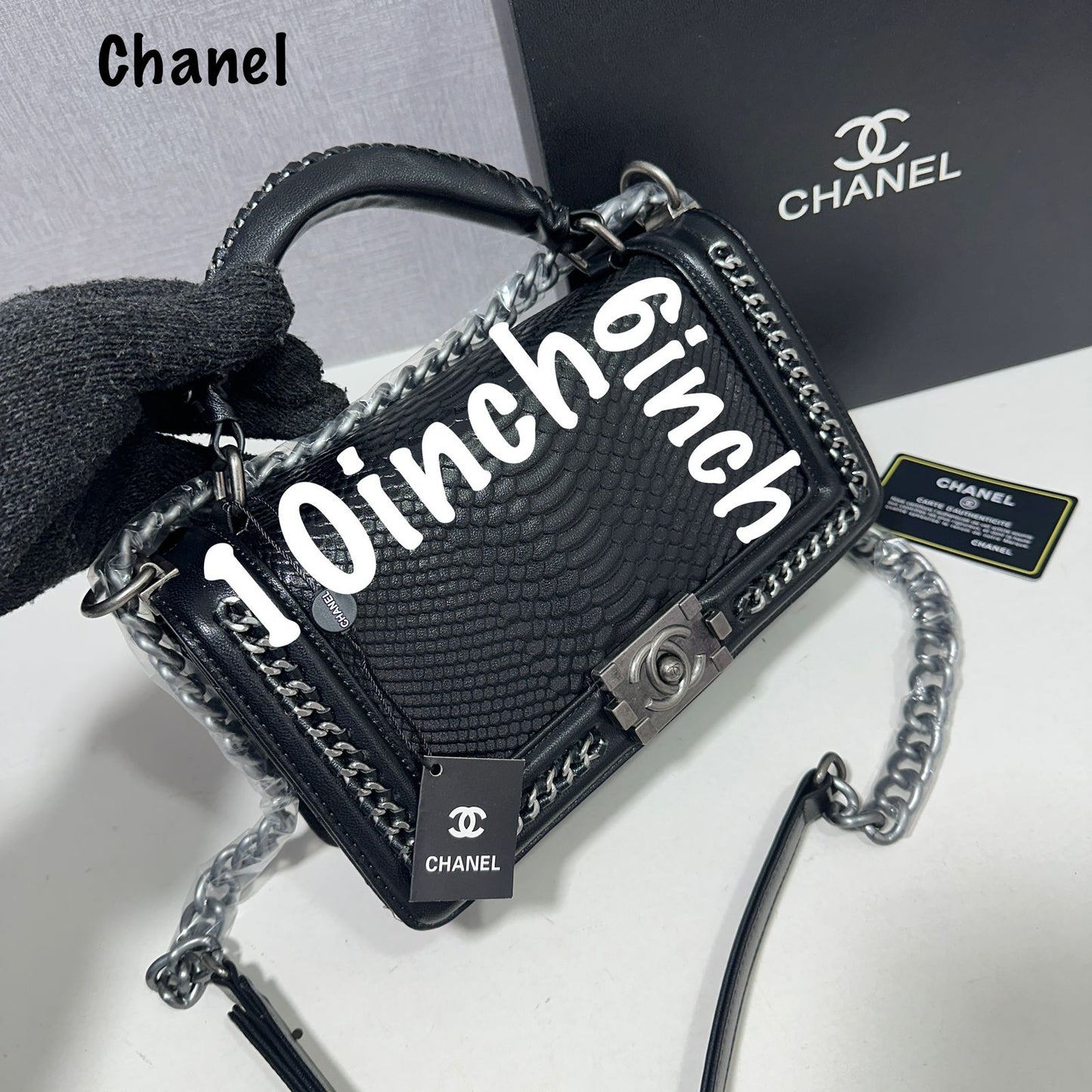 CHANEL Boy Top Handle Bag