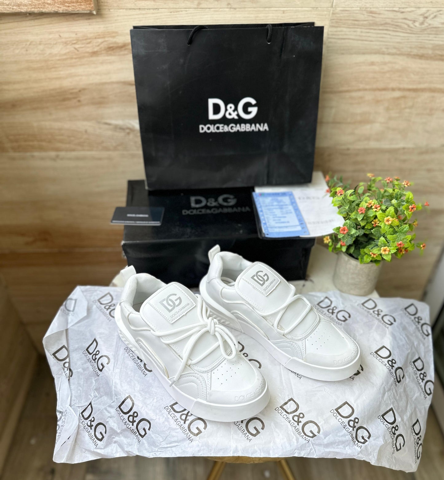 Men’s D&G Street Style Plain Sneakers