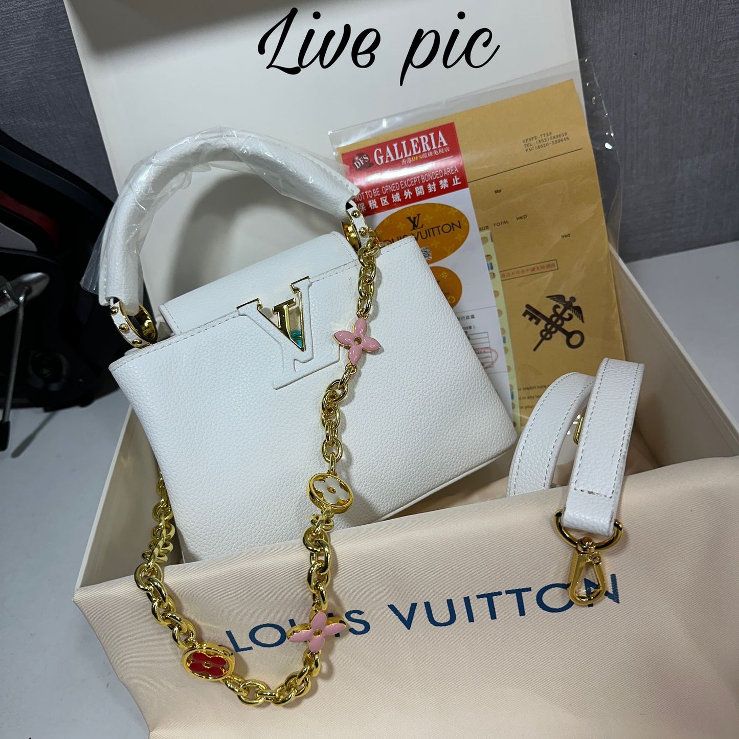 LOUIS VUITTON CAPUCINES MM 2WAY BAG