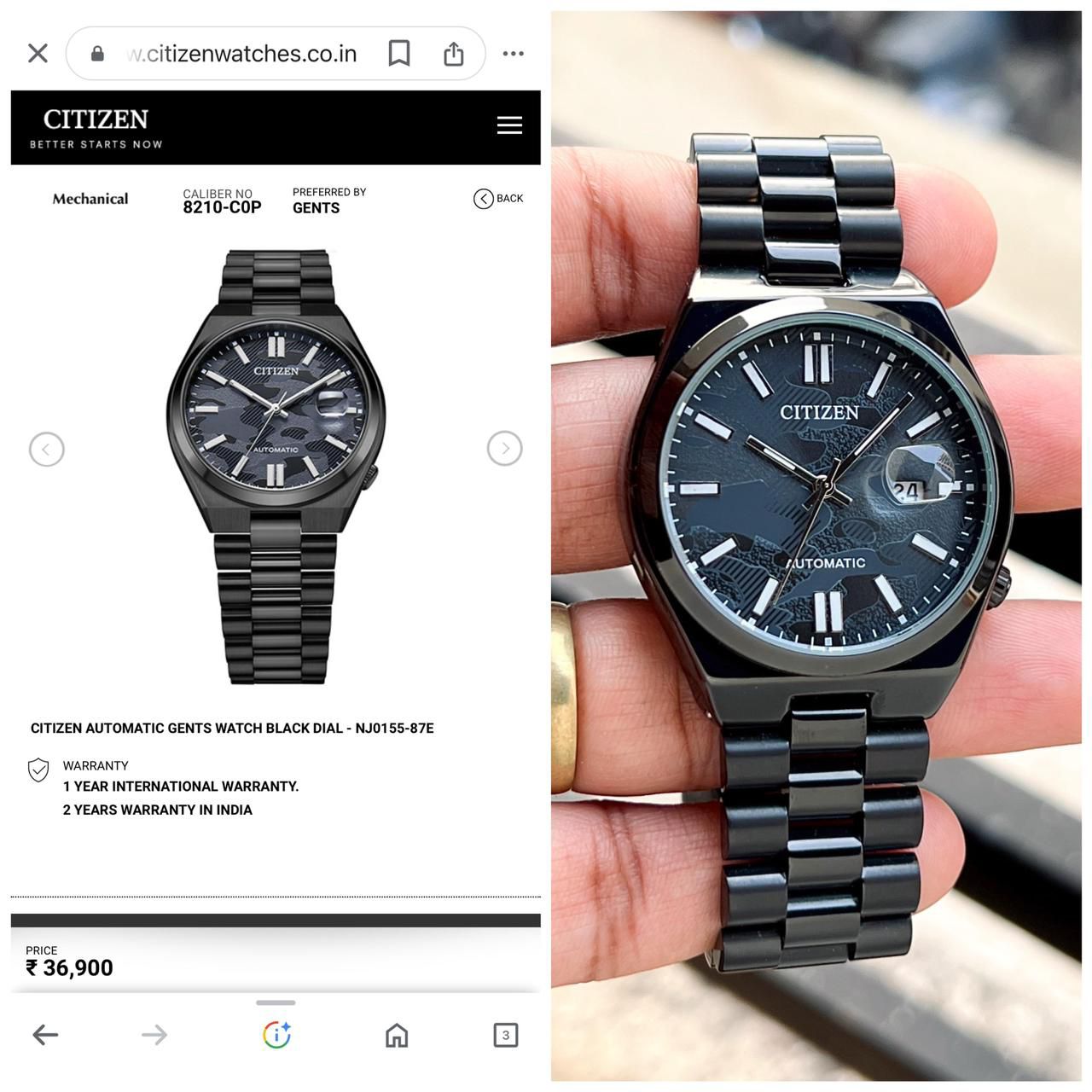 CITIZEN  Analog Watch - For Men