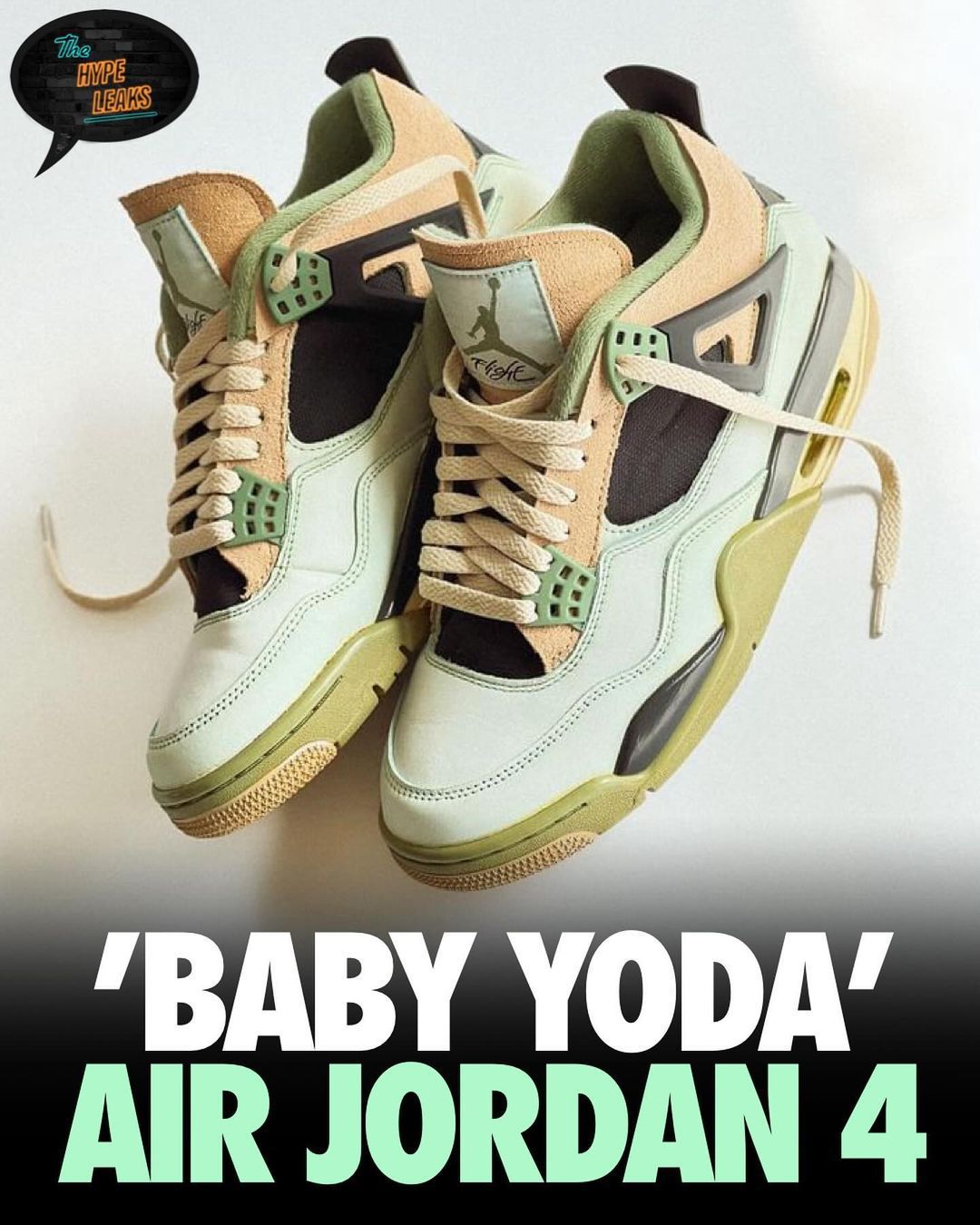 Air Jordans Retro 4 Baby Yoda