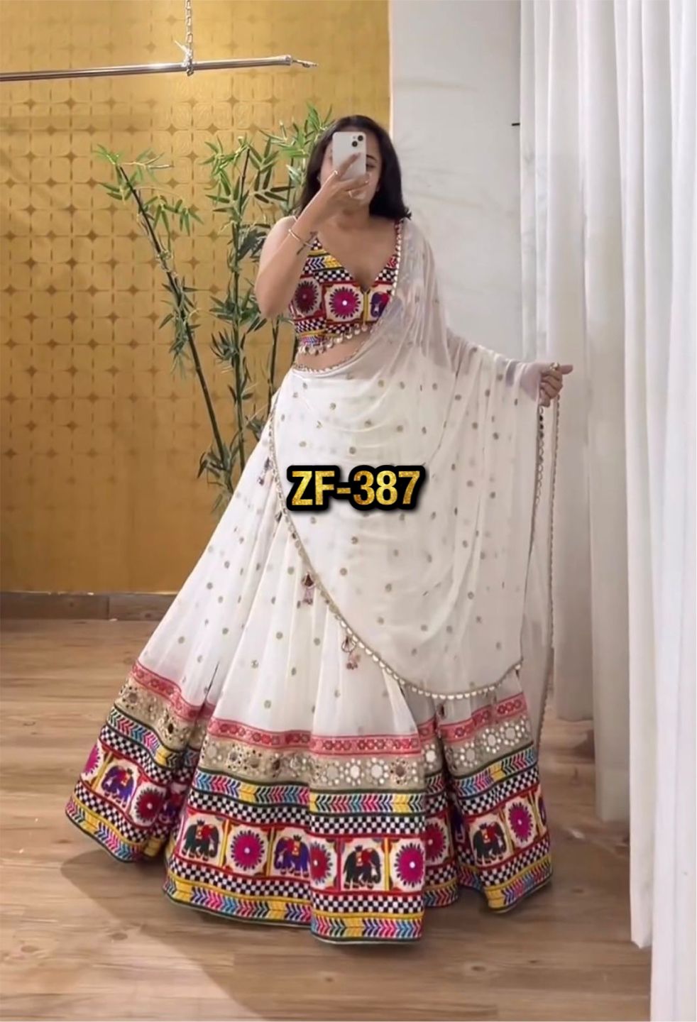 Snowflake Serenity Lehenga Choli