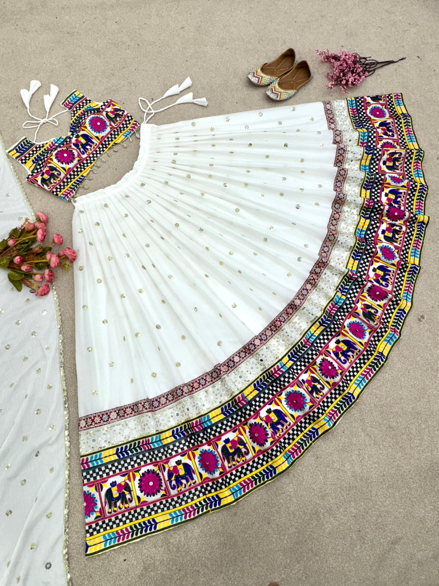 Snowflake Serenity Lehenga Choli