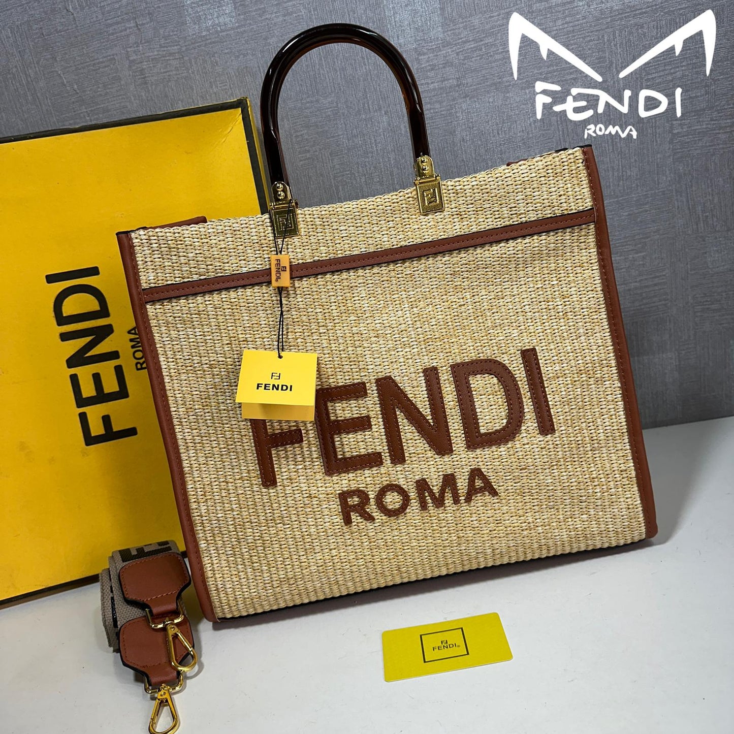 Fendi Large Sunshine Tote Bag –