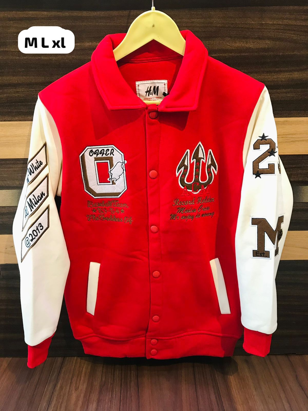 H&M, Amira, and Louis Vuitton Premium Imported Varsity Jacket –