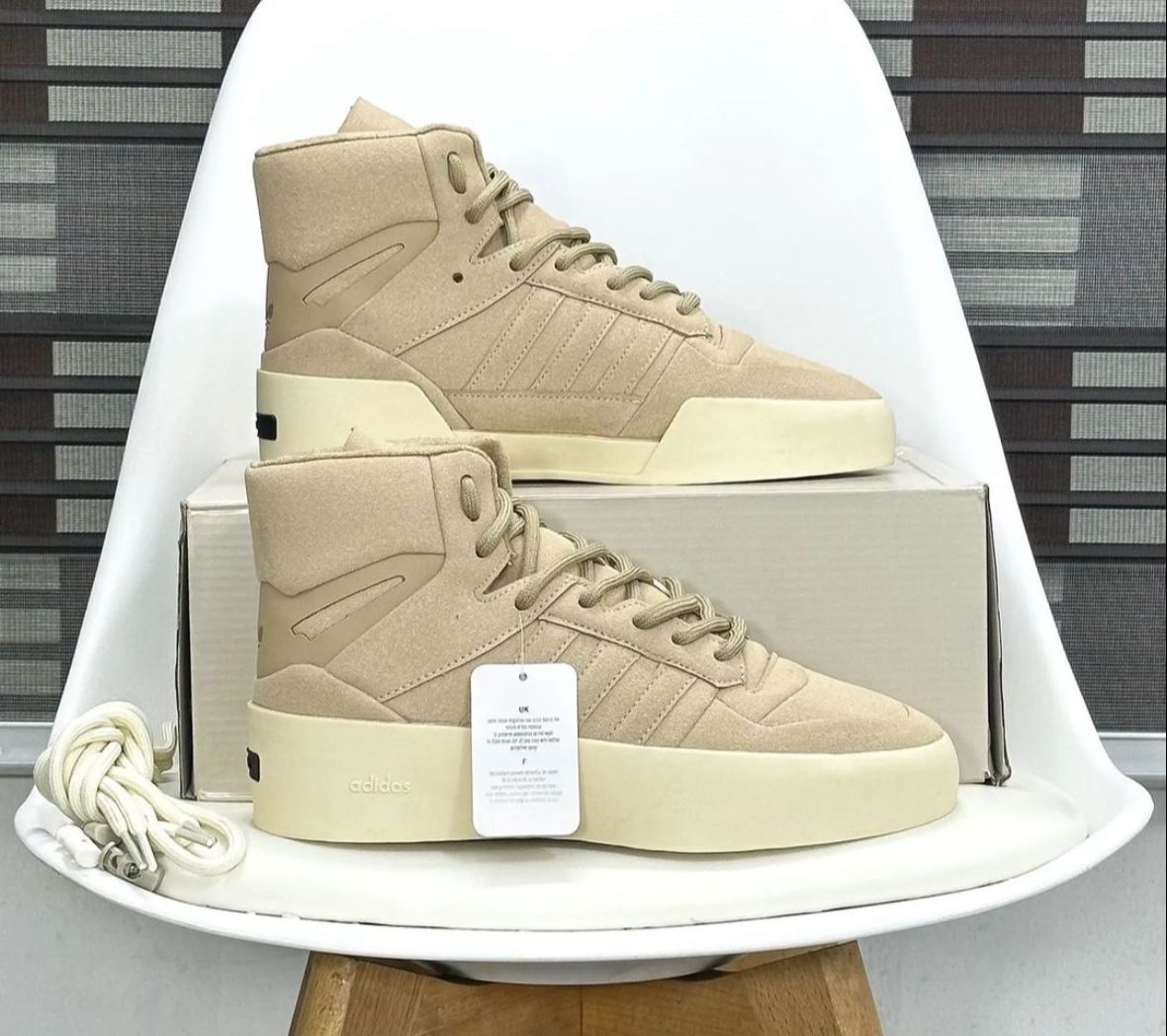 Adidas Fear of God Mid Grey White