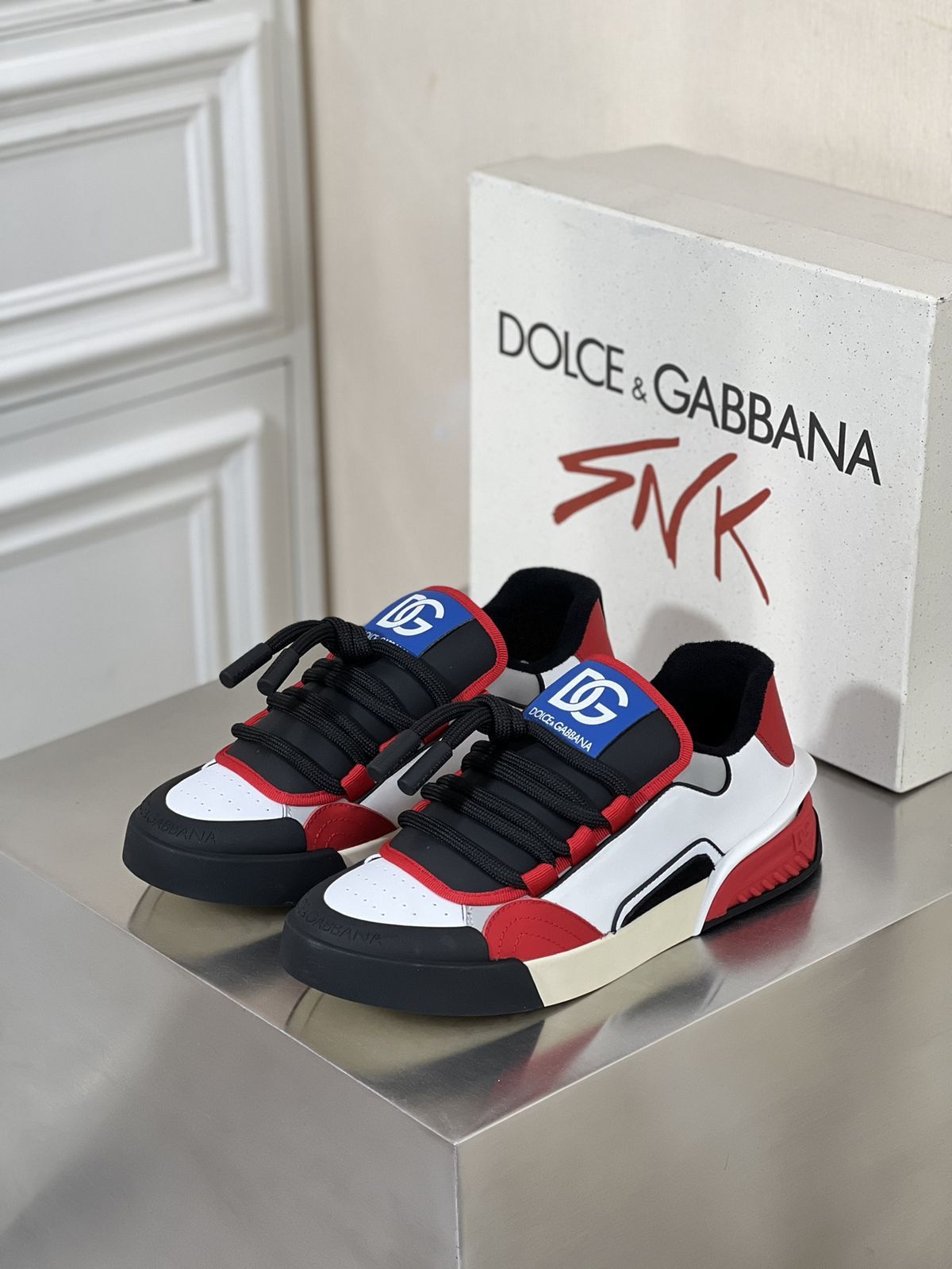 Dolce&Gabbana Portofino leather sneakers