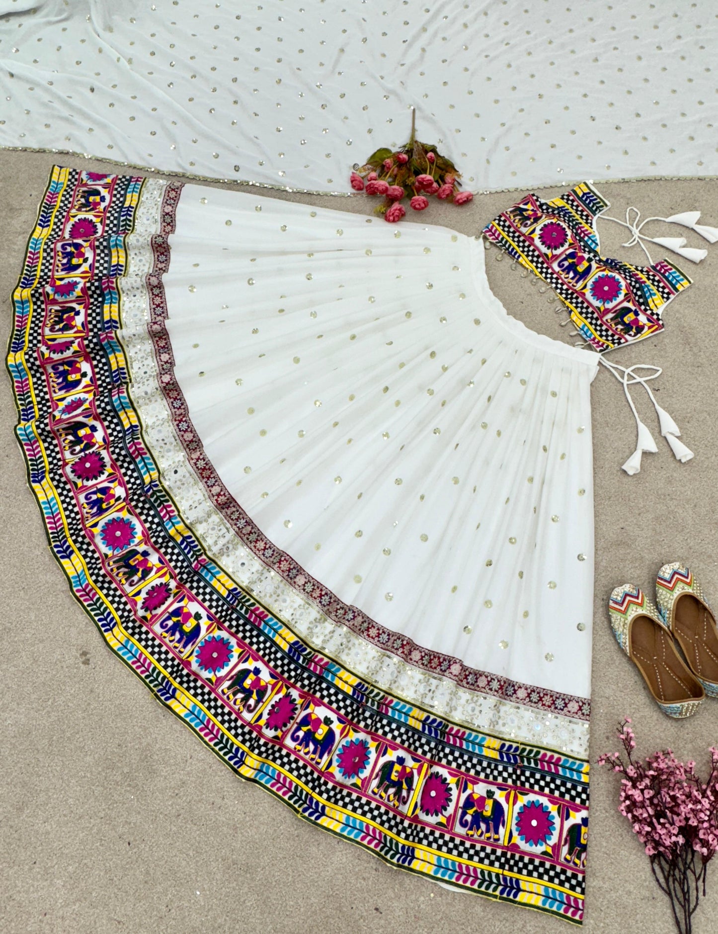 Snowflake Serenity Lehenga Choli