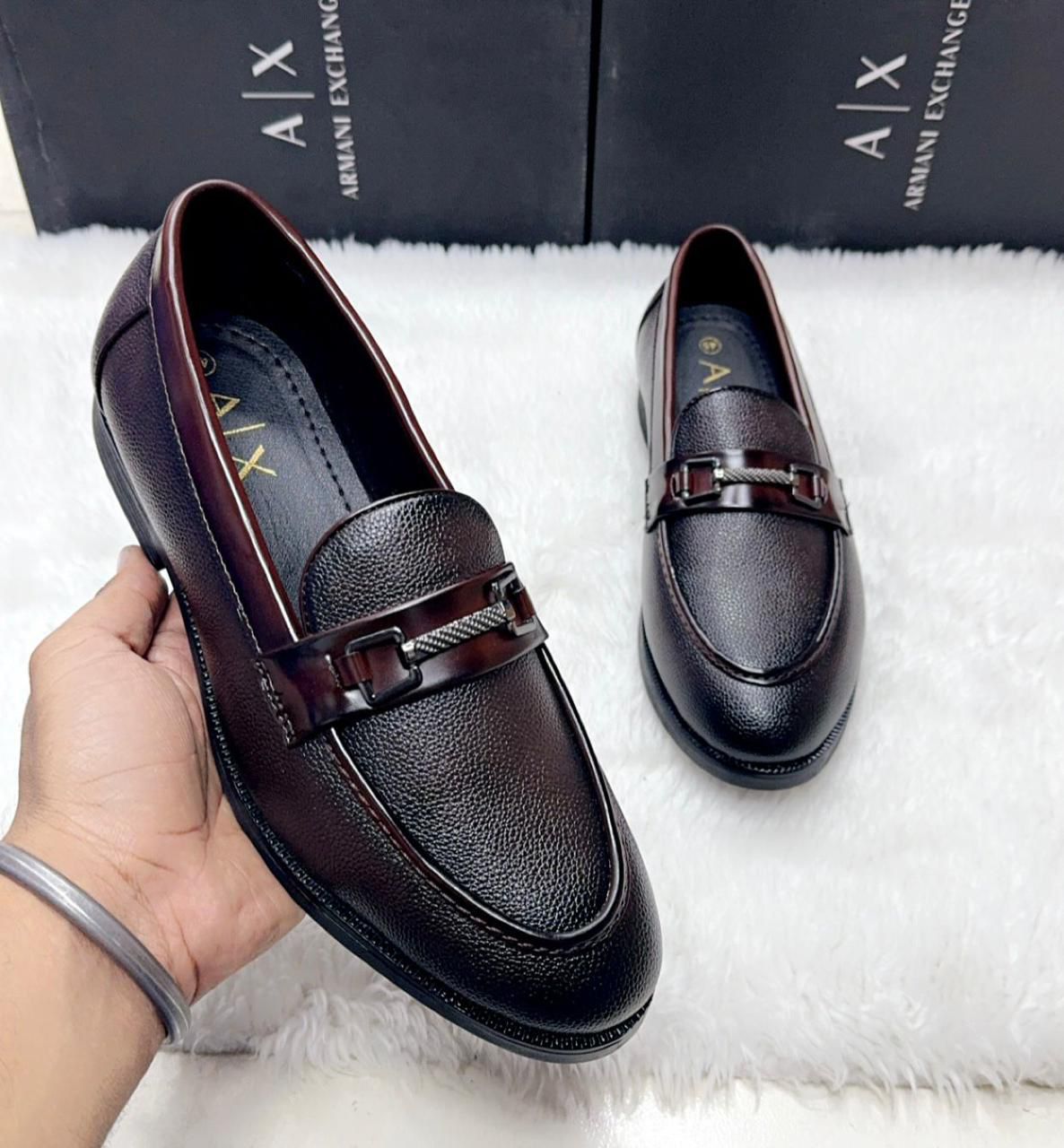 Armani Loafers – Premium Quality | Available in Black & Brown