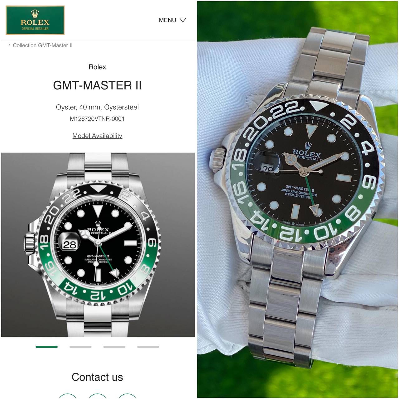 Rolex GMT Master II - 2024 Rose Gold Silver Edition