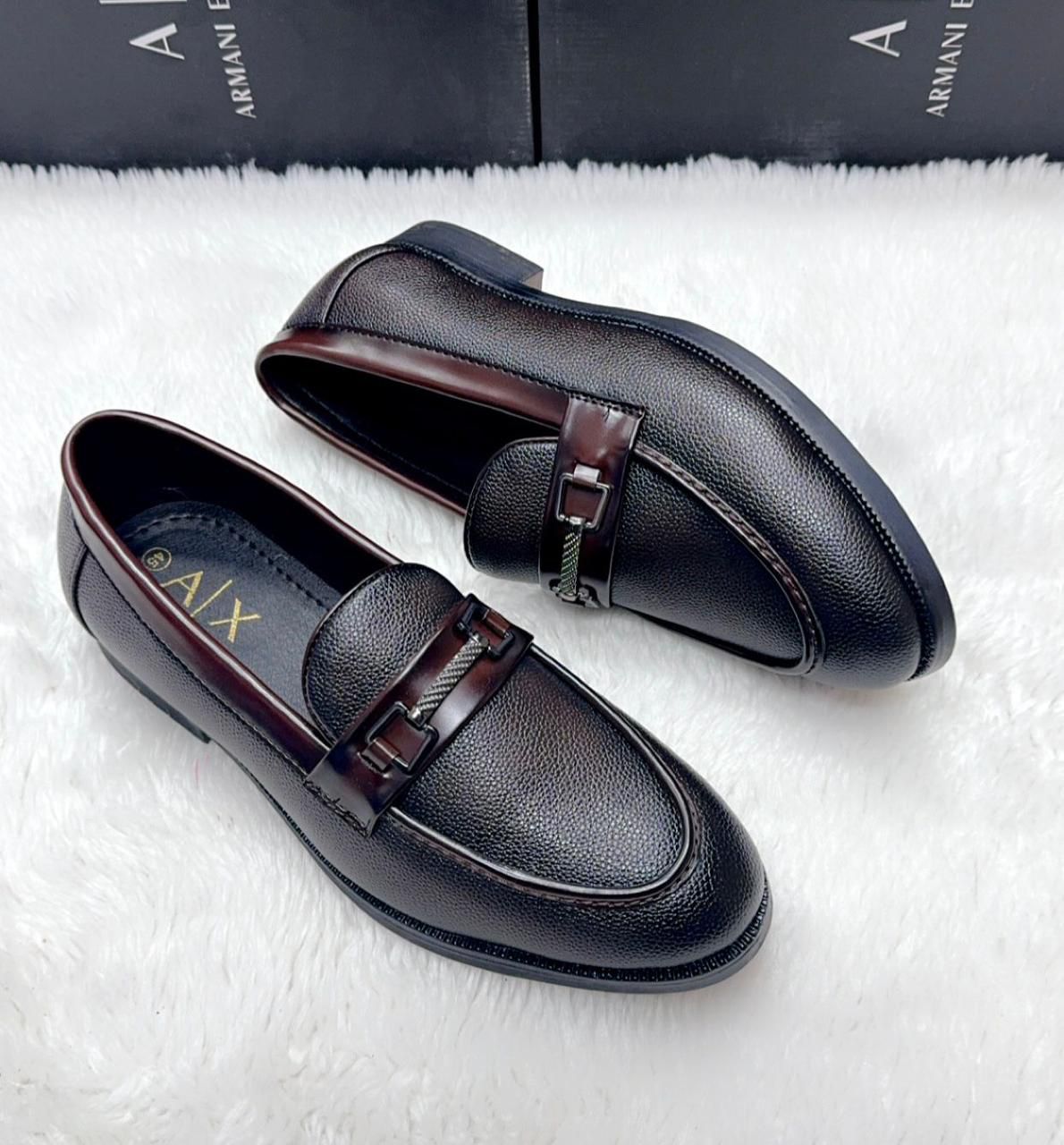 Armani Loafers – Premium Quality | Available in Black & Brown