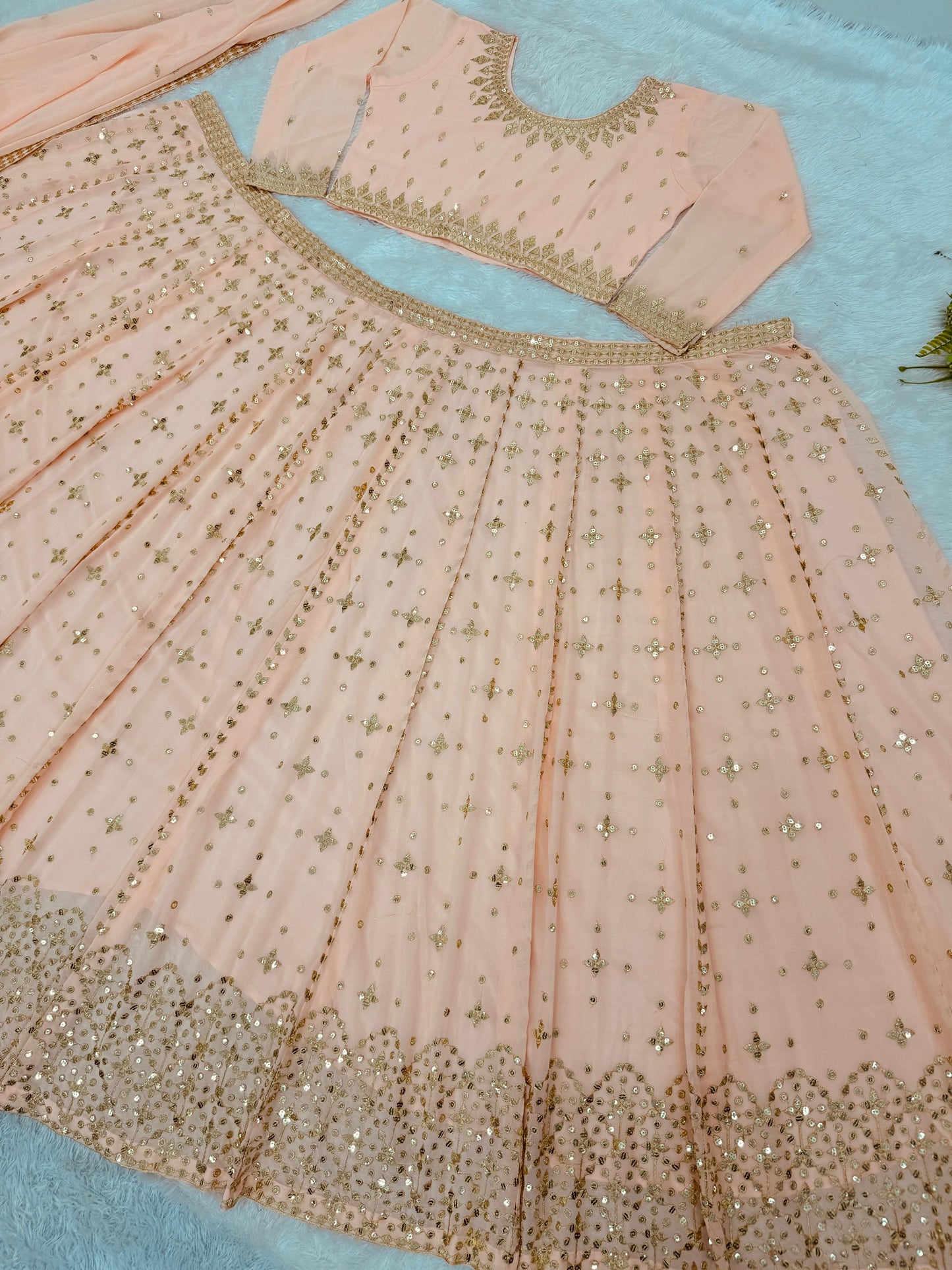 Designer Heavy Mono Silk Embroidery Work Lehenga Choli With Dupatta