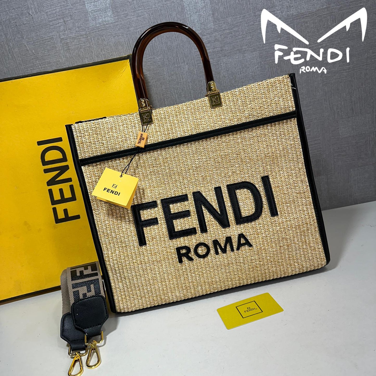 Fendi Large Sunshine Tote Bag –