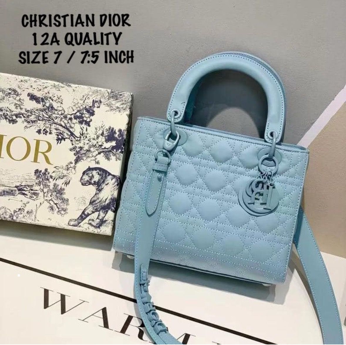 CHRISTIAN DIOR LADY D LITE PATENT BAG