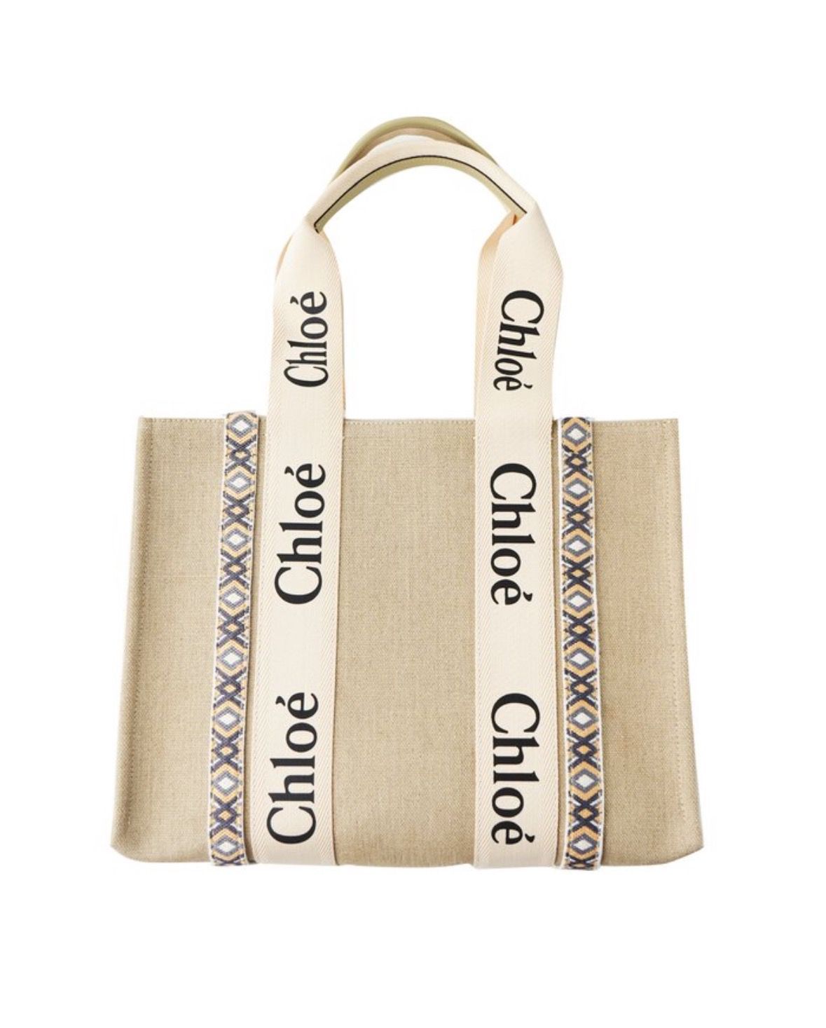 CHLOÉ MEDIUM WOODY TOTE HAND BAG