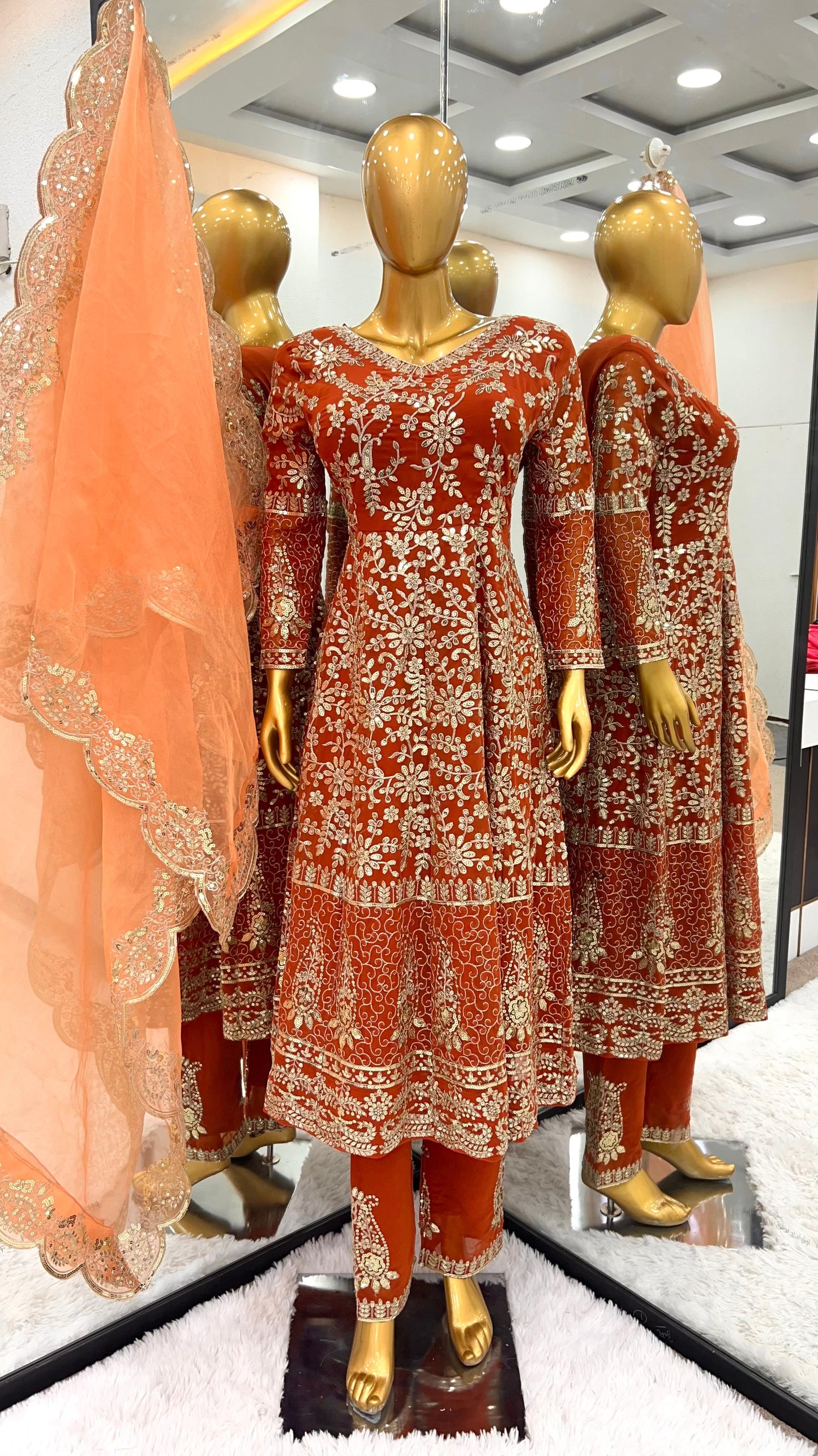 Ruby Radiance Anarkali