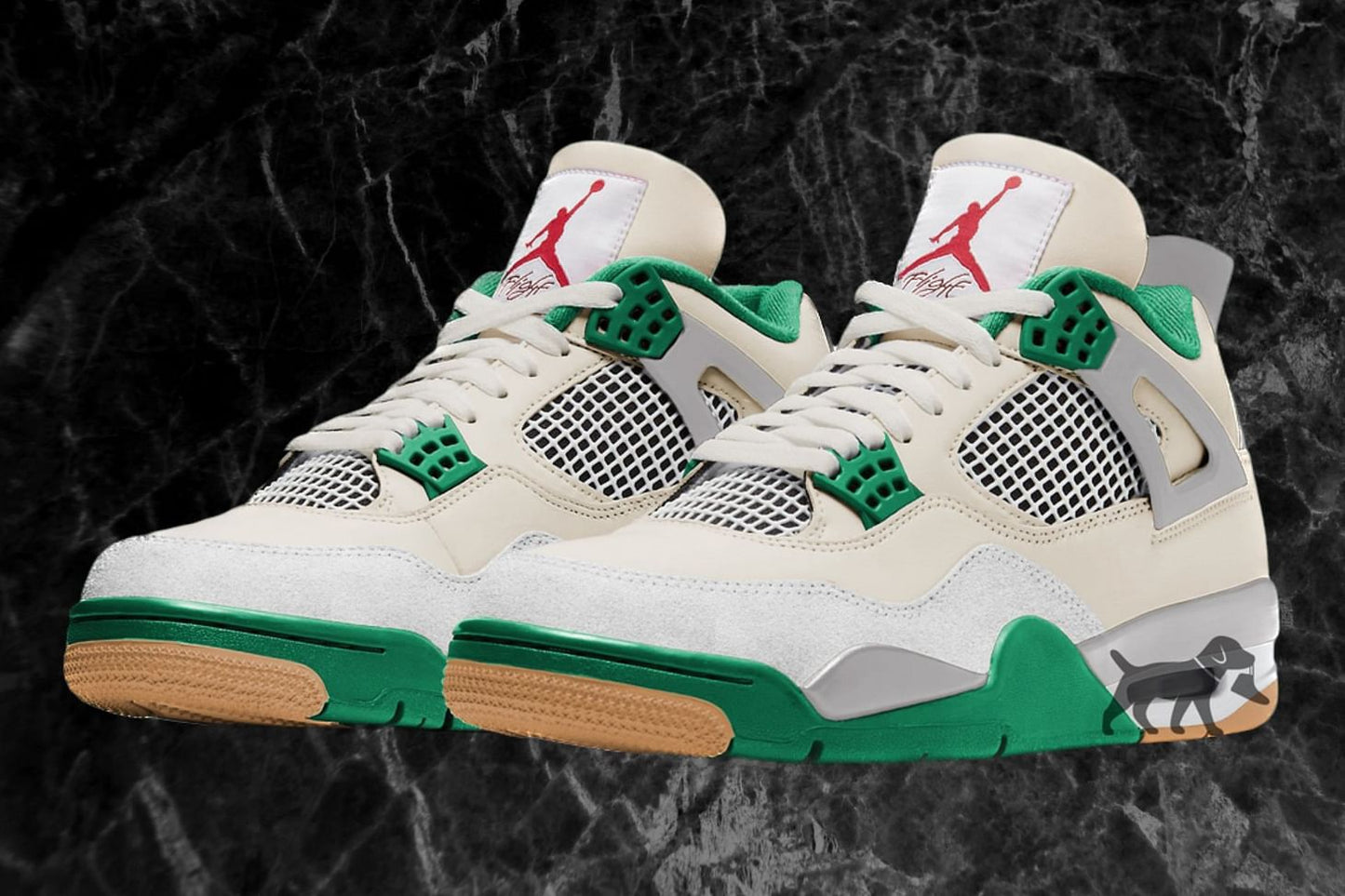 Air jordan 4 new pinegreen