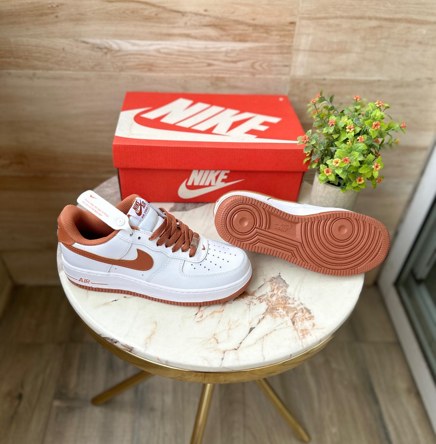 Unisex Nike Air Force One Pecan Sneakers –