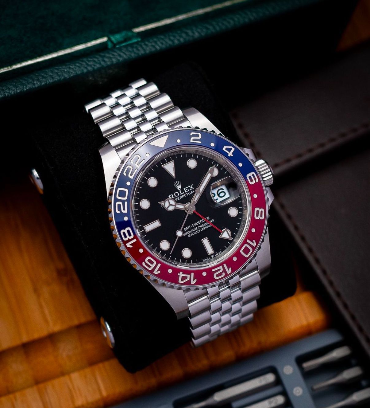 Rolex GMT Master II with Pepsi Bezel –