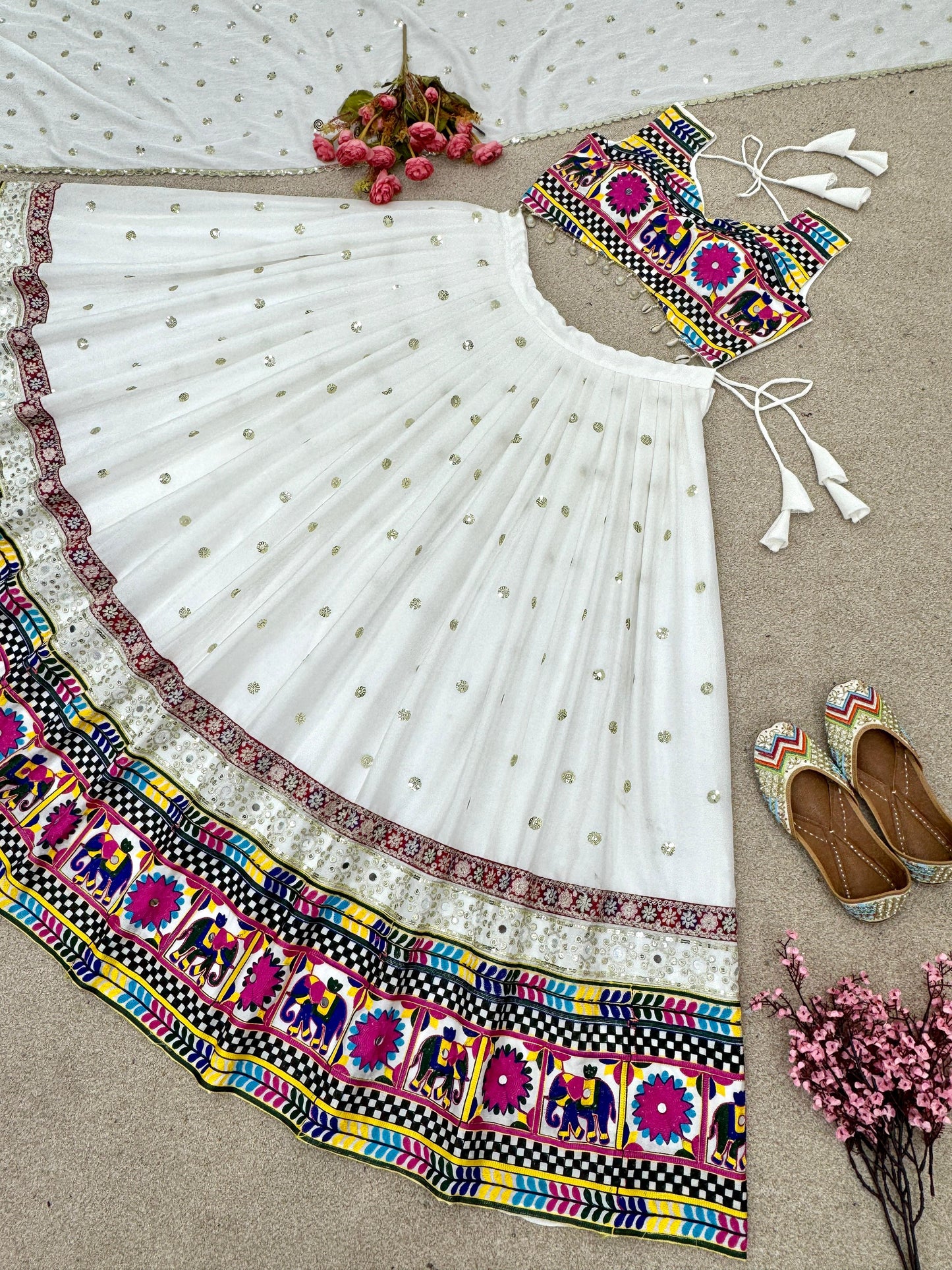 Snowflake Serenity Lehenga Choli