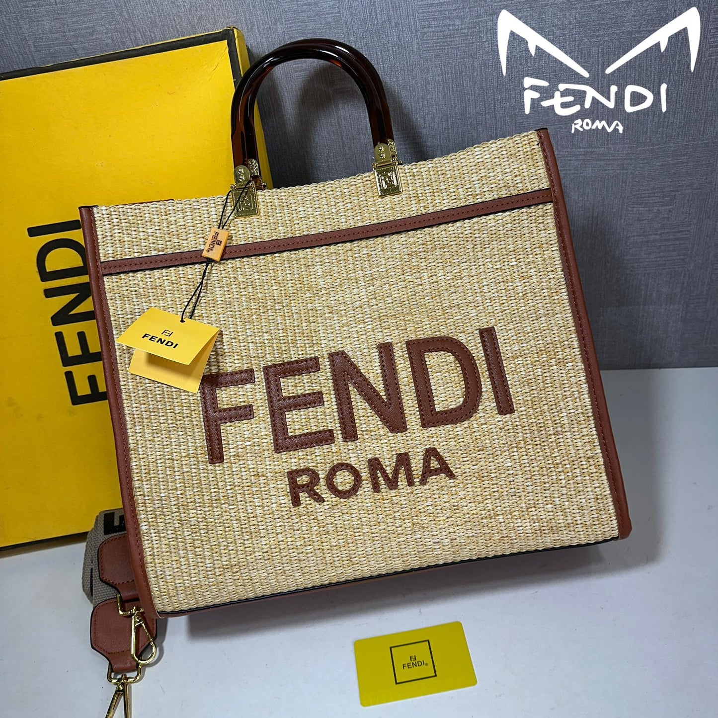 Fendi Large Sunshine Tote Bag –