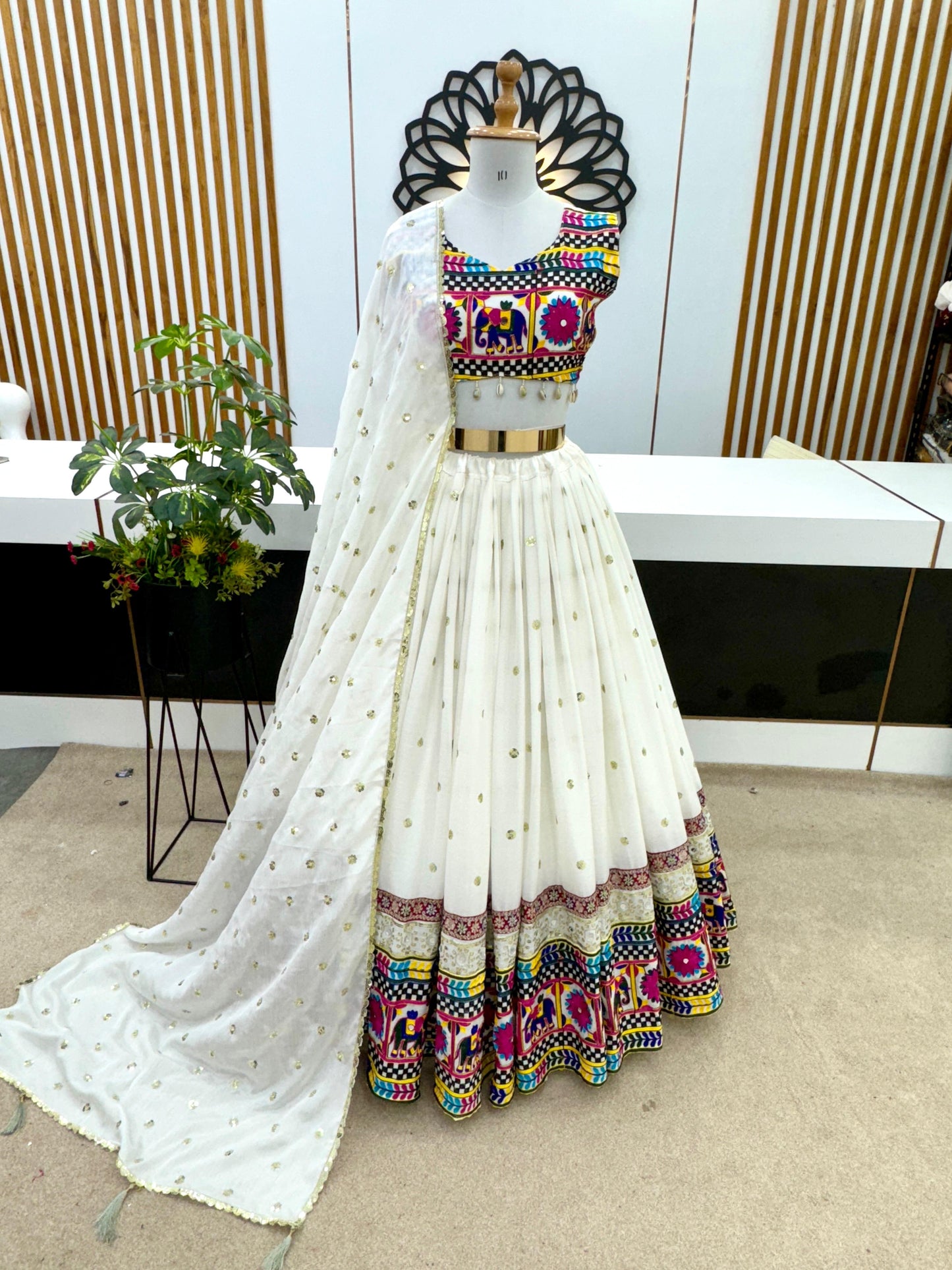 Snowflake Serenity Lehenga Choli