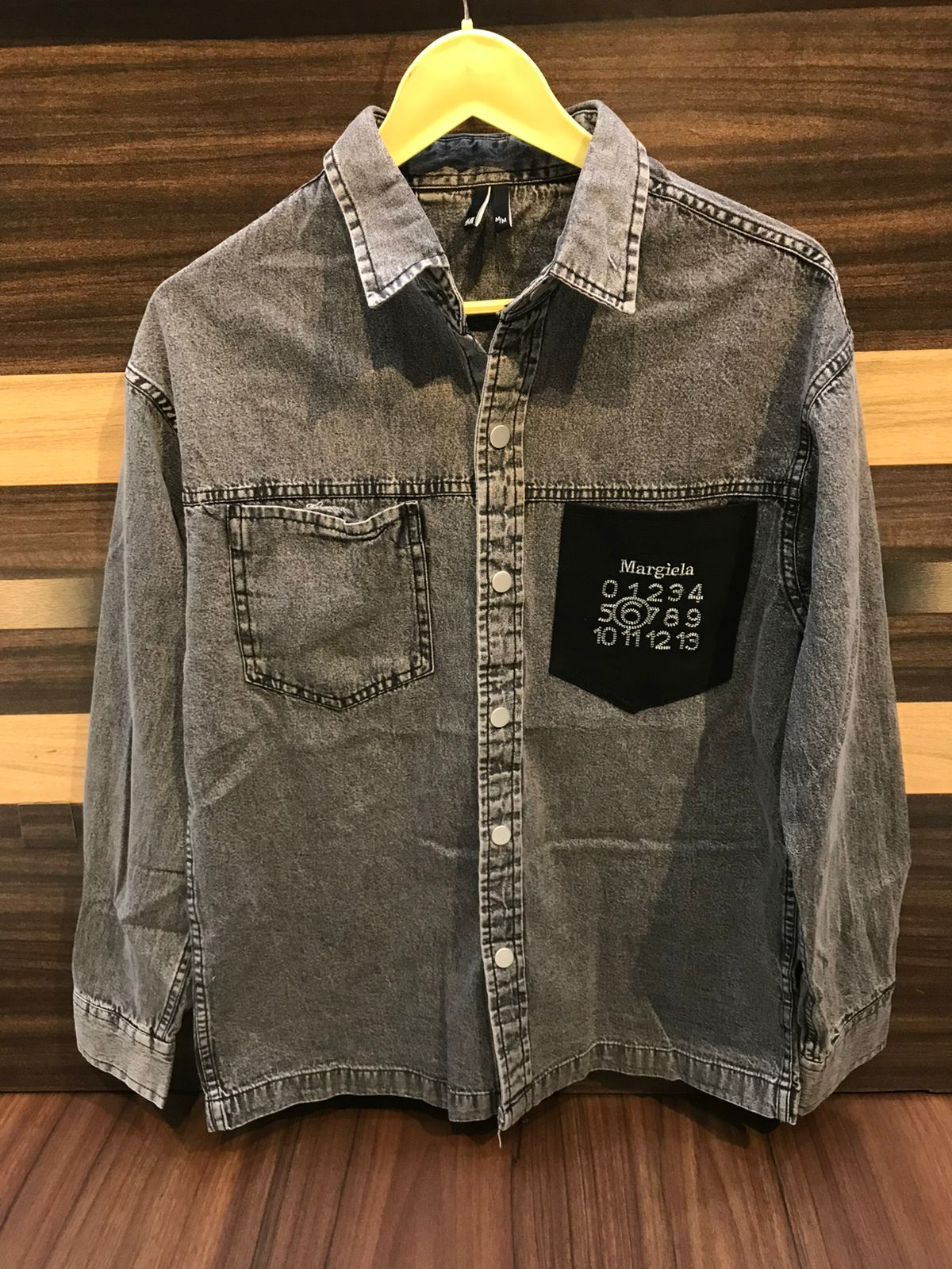 H&M Premium Denim Shirt Stretchable Jacket Style -