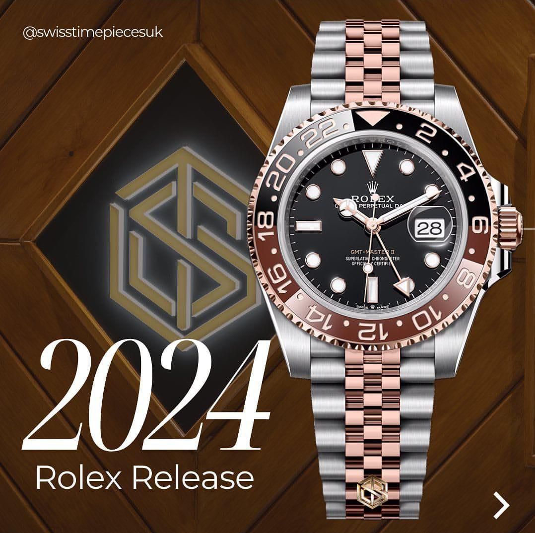 Rolex GMT Master II - 2024 Rose Gold Silver Edition