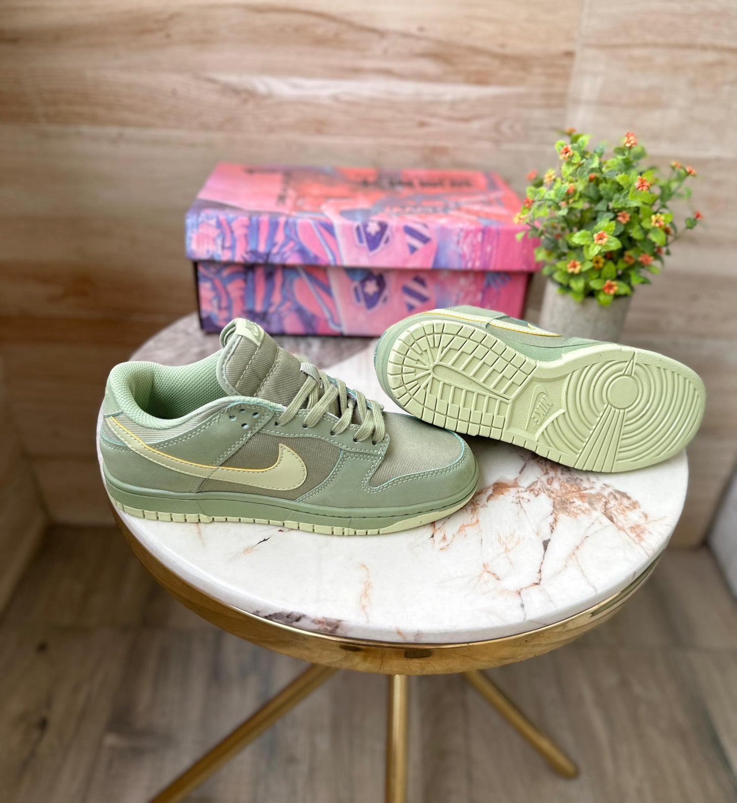 Nike Sb Dunk oil green oil aura