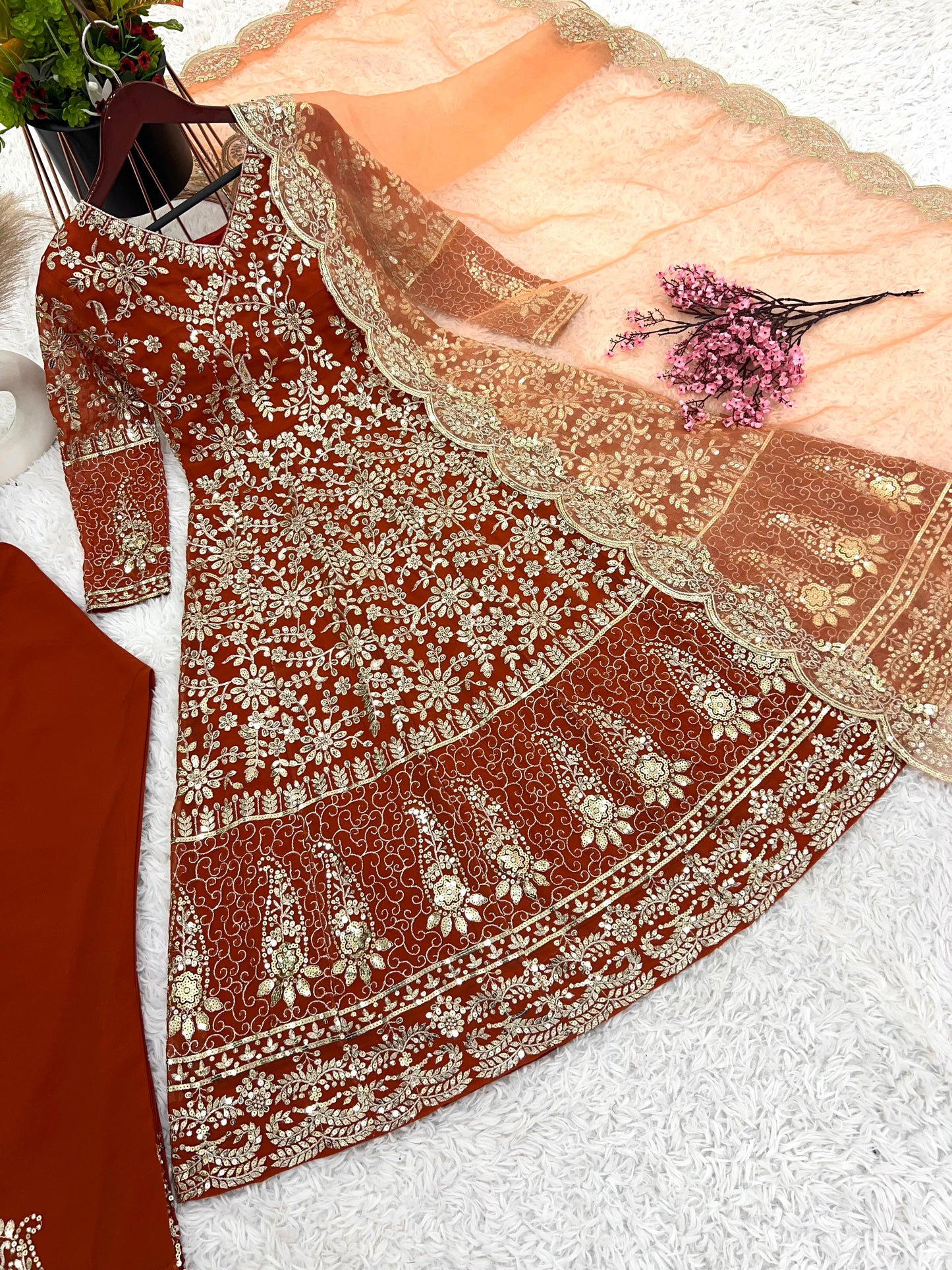 Ruby Radiance Anarkali