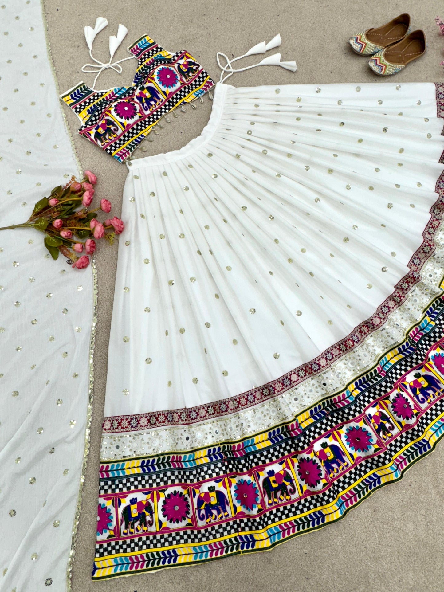 Snowflake Serenity Lehenga Choli