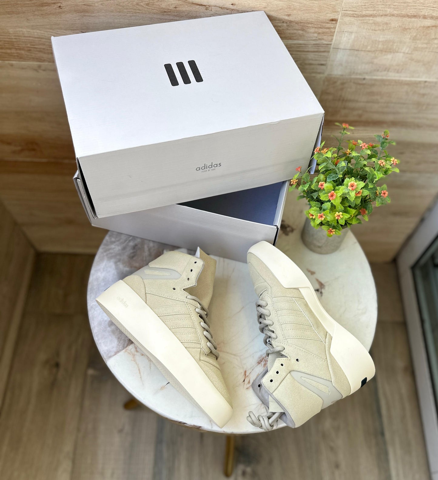 Adidas Fear of God Mid Grey White