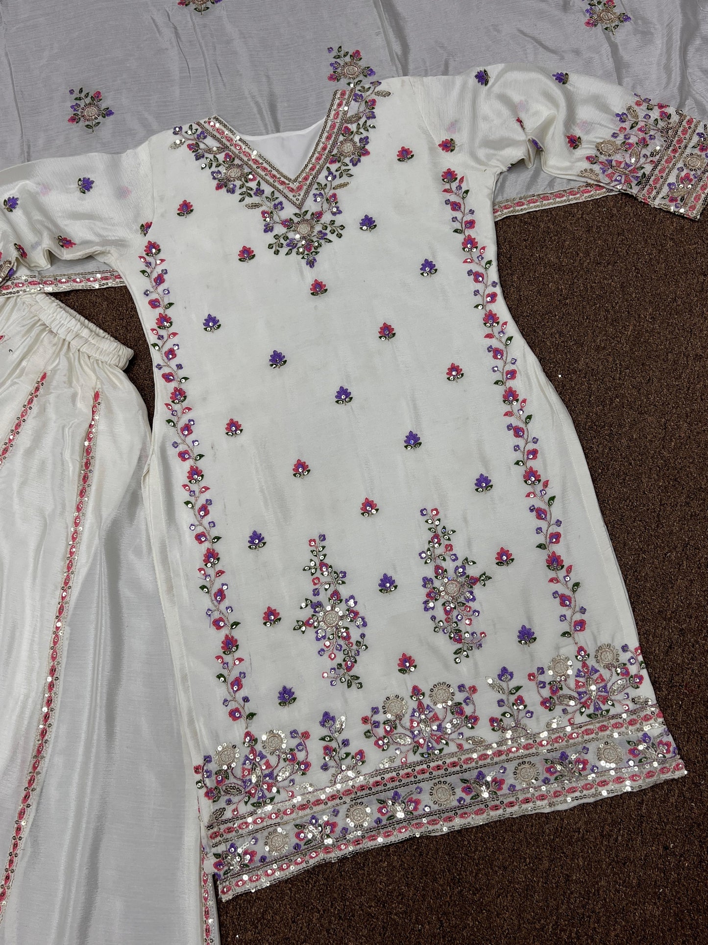 Heavy Sharara Suit For Wedding Party 2024