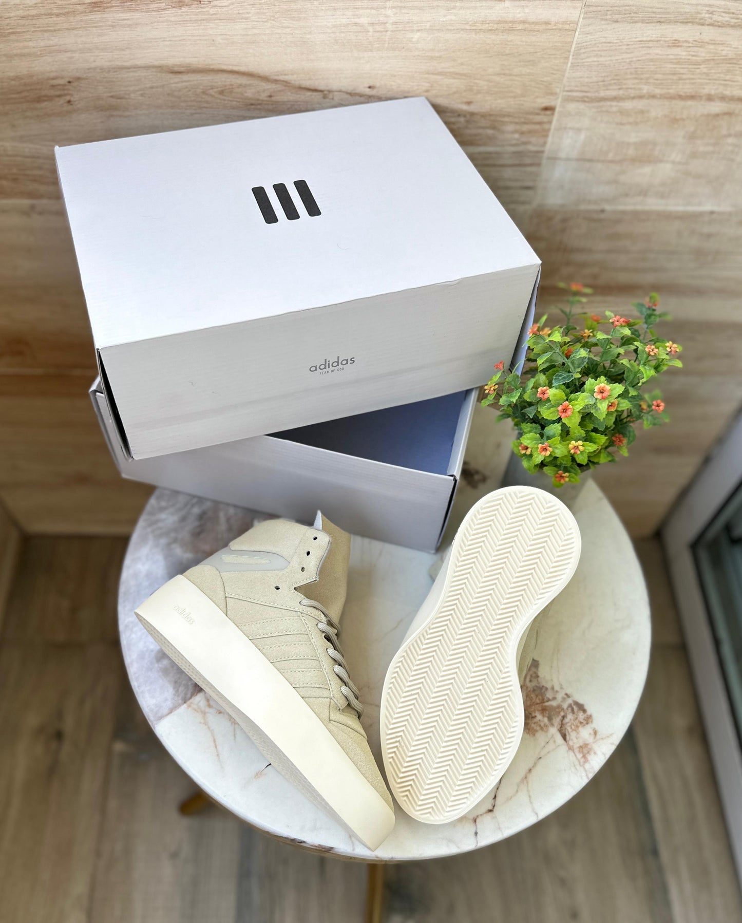 Adidas Fear of God Mid Grey White