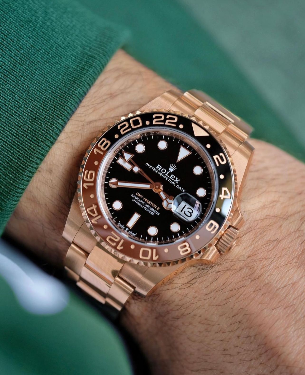 Rolex GMT Master II - 2024 Rose Gold Silver Edition